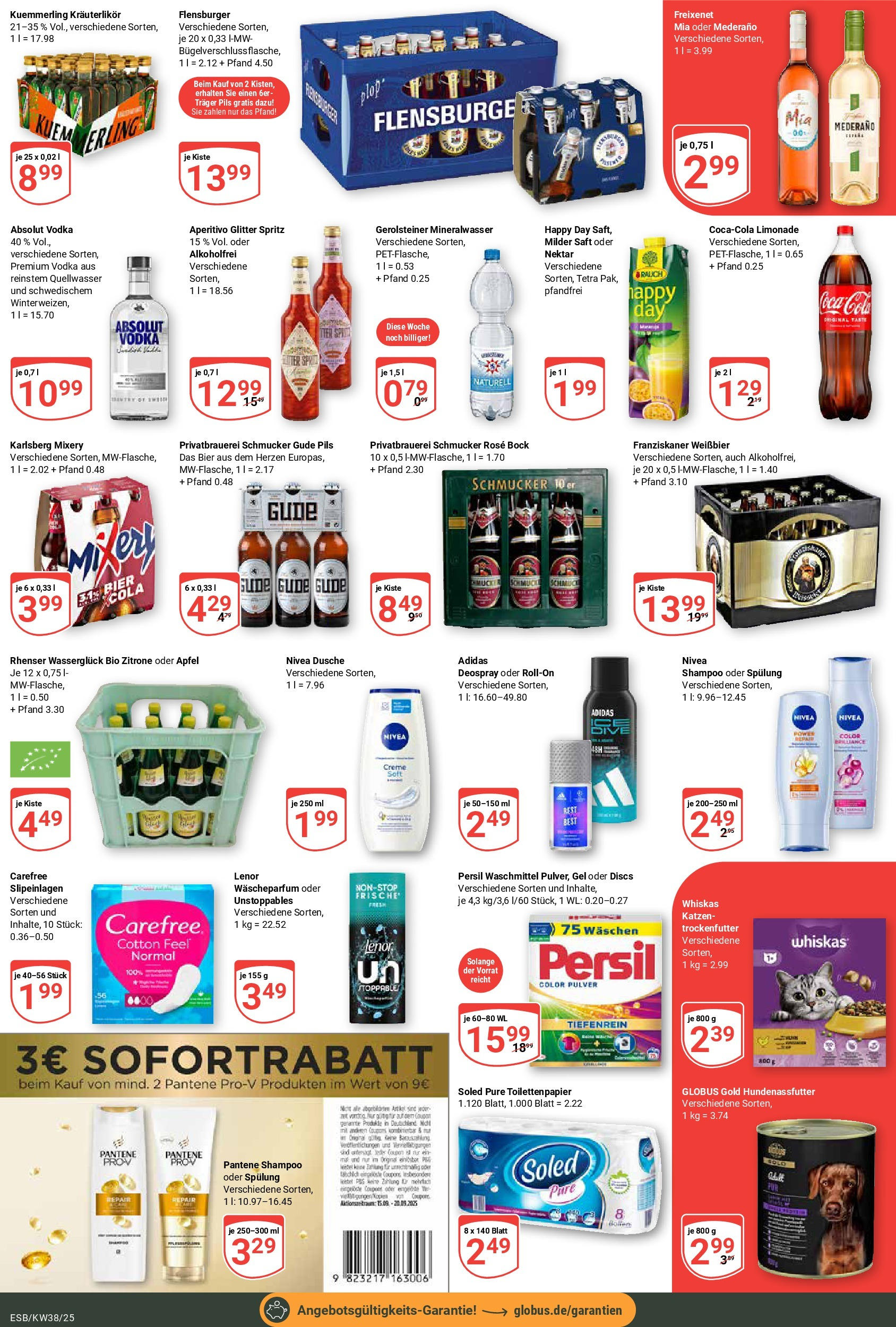 Globus prospekt Eschborn	 (ab 14.09.2025) » Angebote online | Seite: 3 | Produkte: Freixenet, Flensburger, Kuemmerling, Zitrone