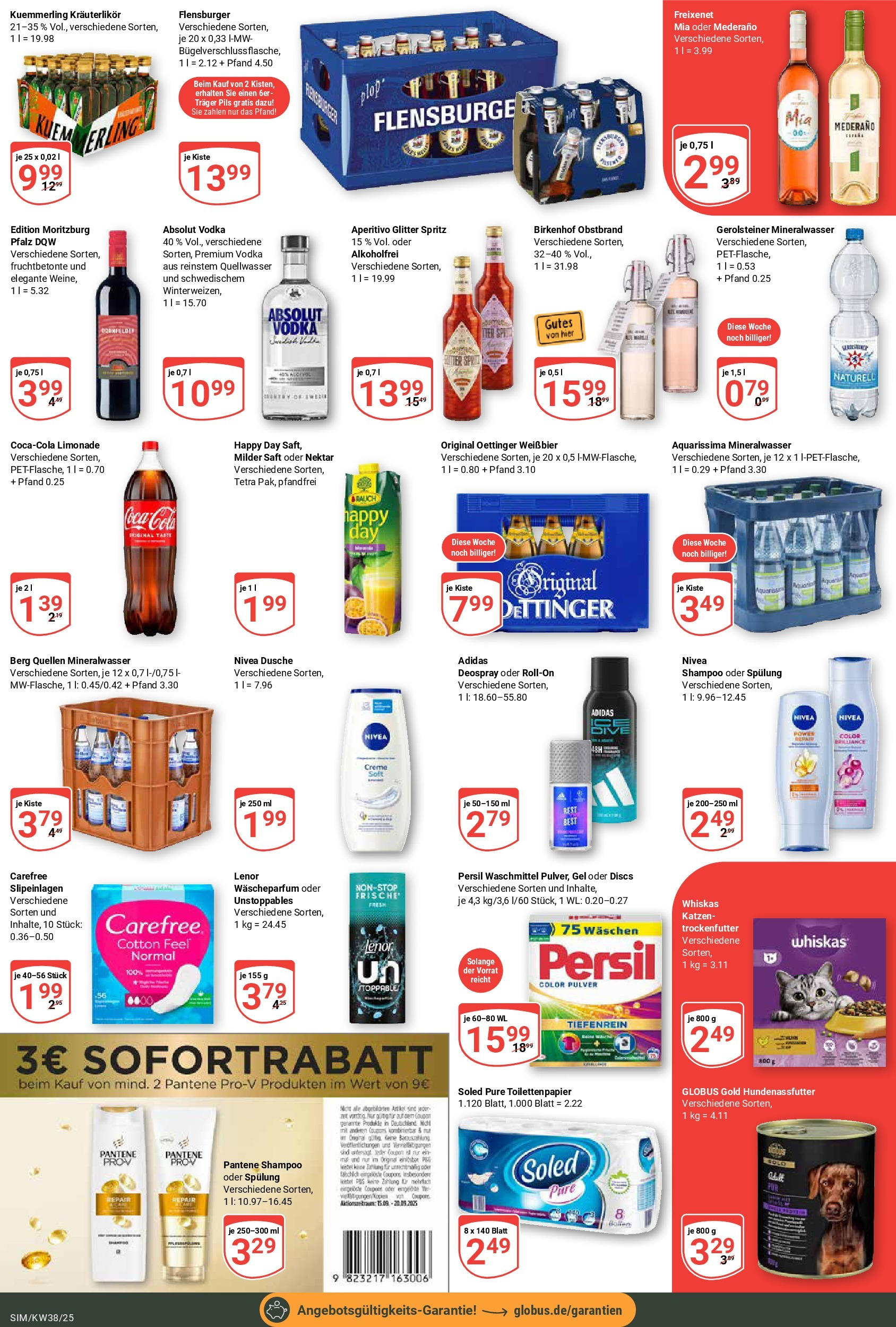 Globus prospekt Simmern (ab 14.09.2025) » Angebote ab Montag | Seite: 3 | Produkte: Cola, Dusche, Flensburger, Toilettenpapier Globus prospekt Simmern (ab 14.09.2025) » Angebote online | Seite: 3 | Produkte: Cola, Dusche, Flensburger, Toilettenpapier
