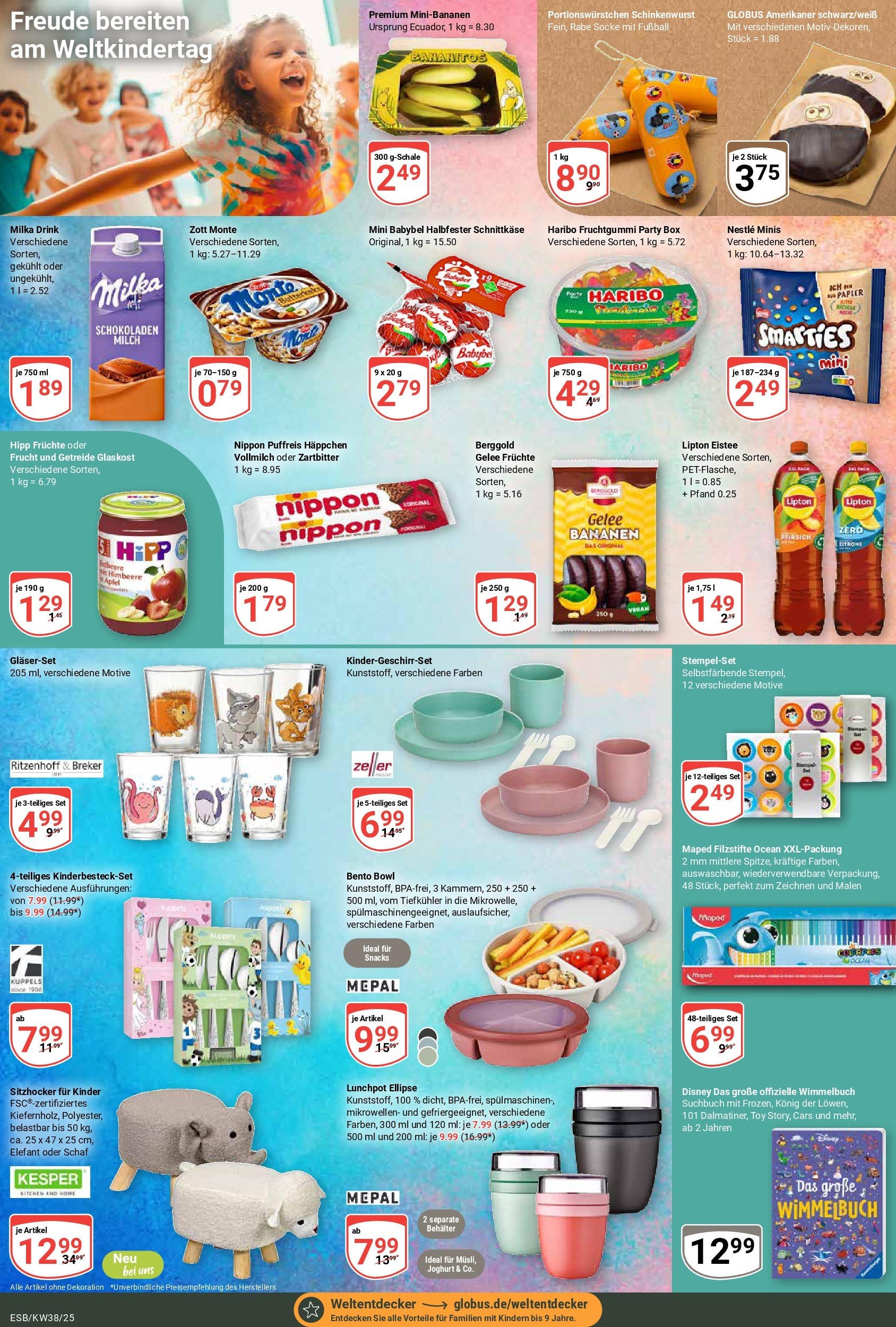 Globus prospekt Eschborn	 (ab 14.09.2025) » Angebote online | Seite: 20 | Produkte: Joghurt, Smarties, Pfirsich, Himbeere