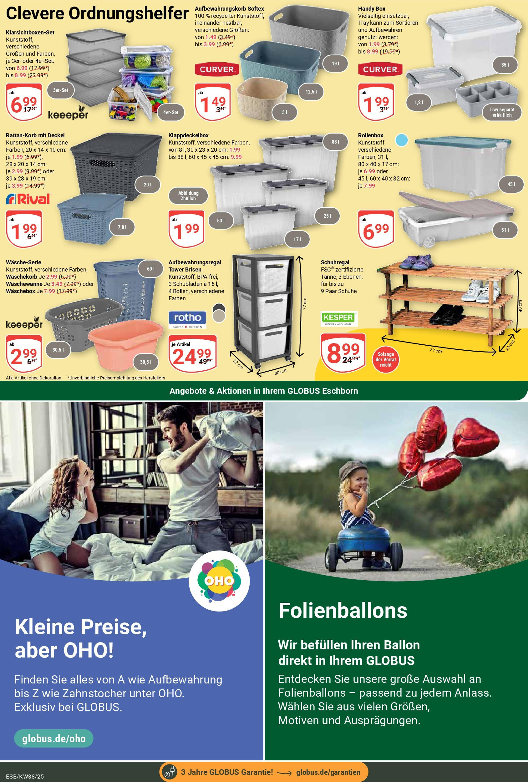 Globus prospekt Eschborn	 (ab 14.09.2025) » Angebote online | Seite: 23 | Produkte: Box, Schuhregal