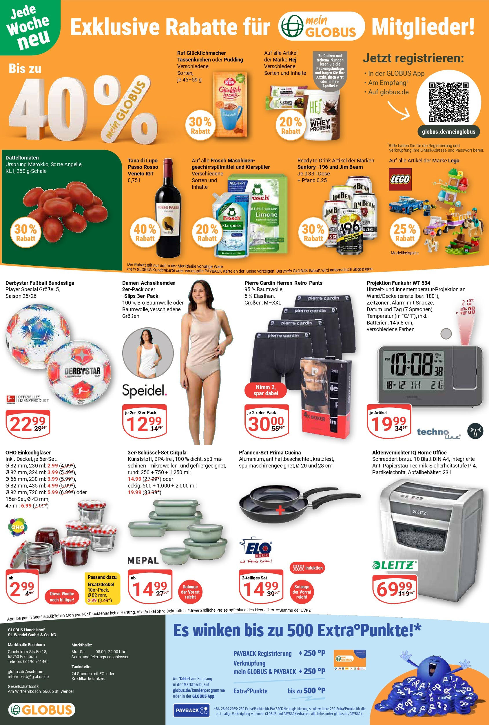 Globus prospekt Eschborn	 (ab 14.09.2025) » Angebote online | Seite: 25 | Produkte: Pudding, Fußball, Boxer, Player