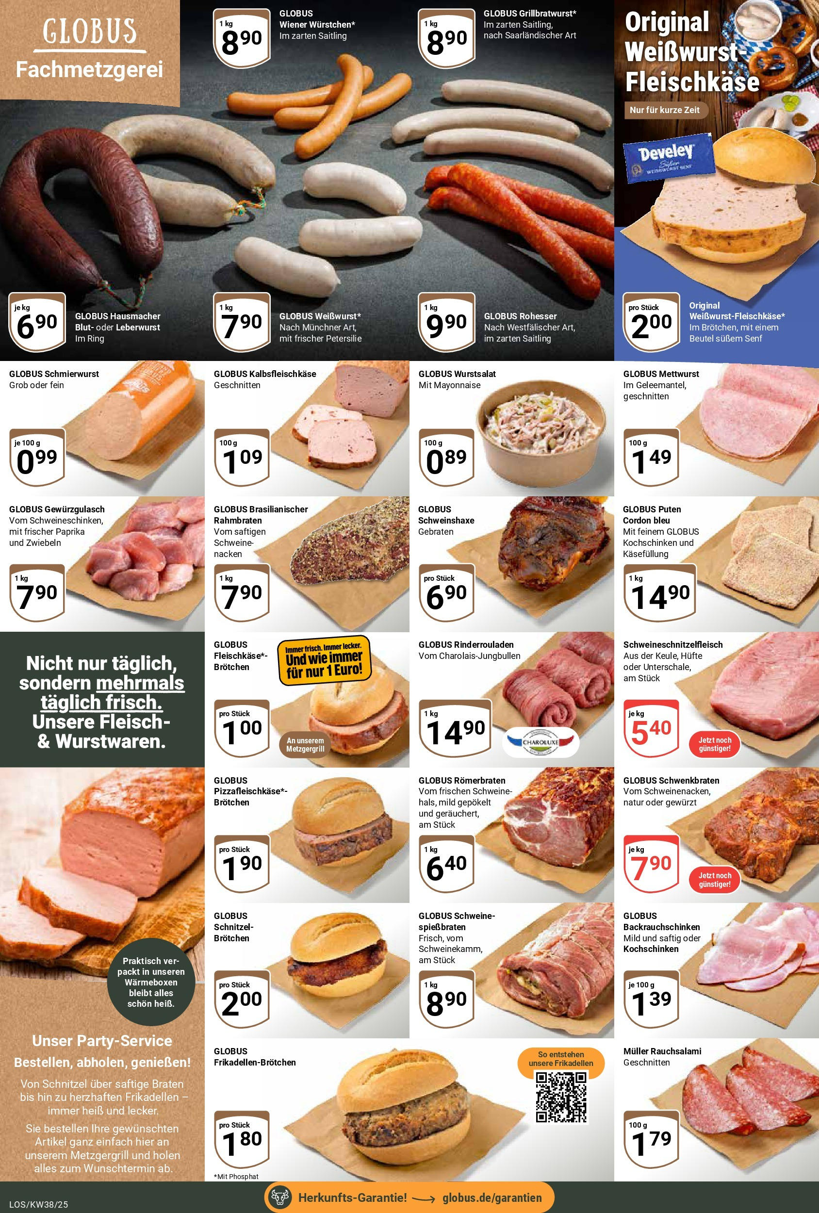Globus prospekt Losheim Am See (ab 14.09.2025) » Angebote ab Montag | Seite: 8 | Produkte: Schnitzel, Paprika, Mayonnaise, Petersilie Globus prospekt Losheim Am See (ab 14.09.2025) » Angebote online | Seite: 8 | Produkte: Schnitzel, Paprika, Mayonnaise, Petersilie