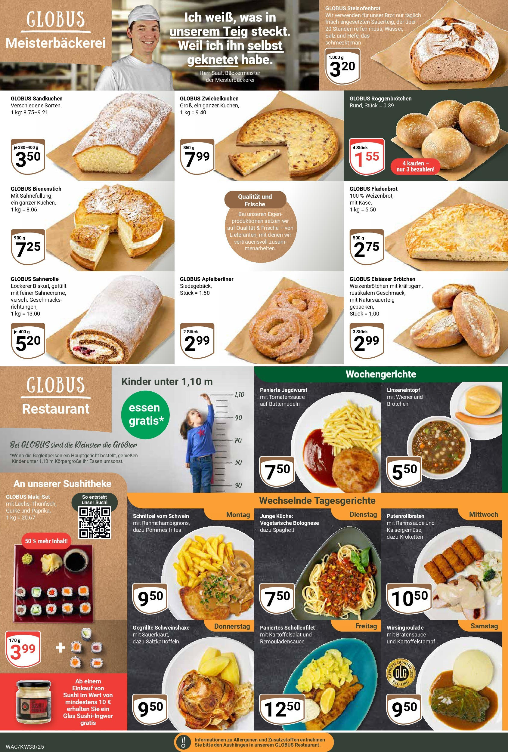Globus prospekt Markkleeberg	 (ab 14.09.2025) » Angebote online | Seite: 7 | Produkte: Pommes, Pommes frites, Schnitzel, Brot