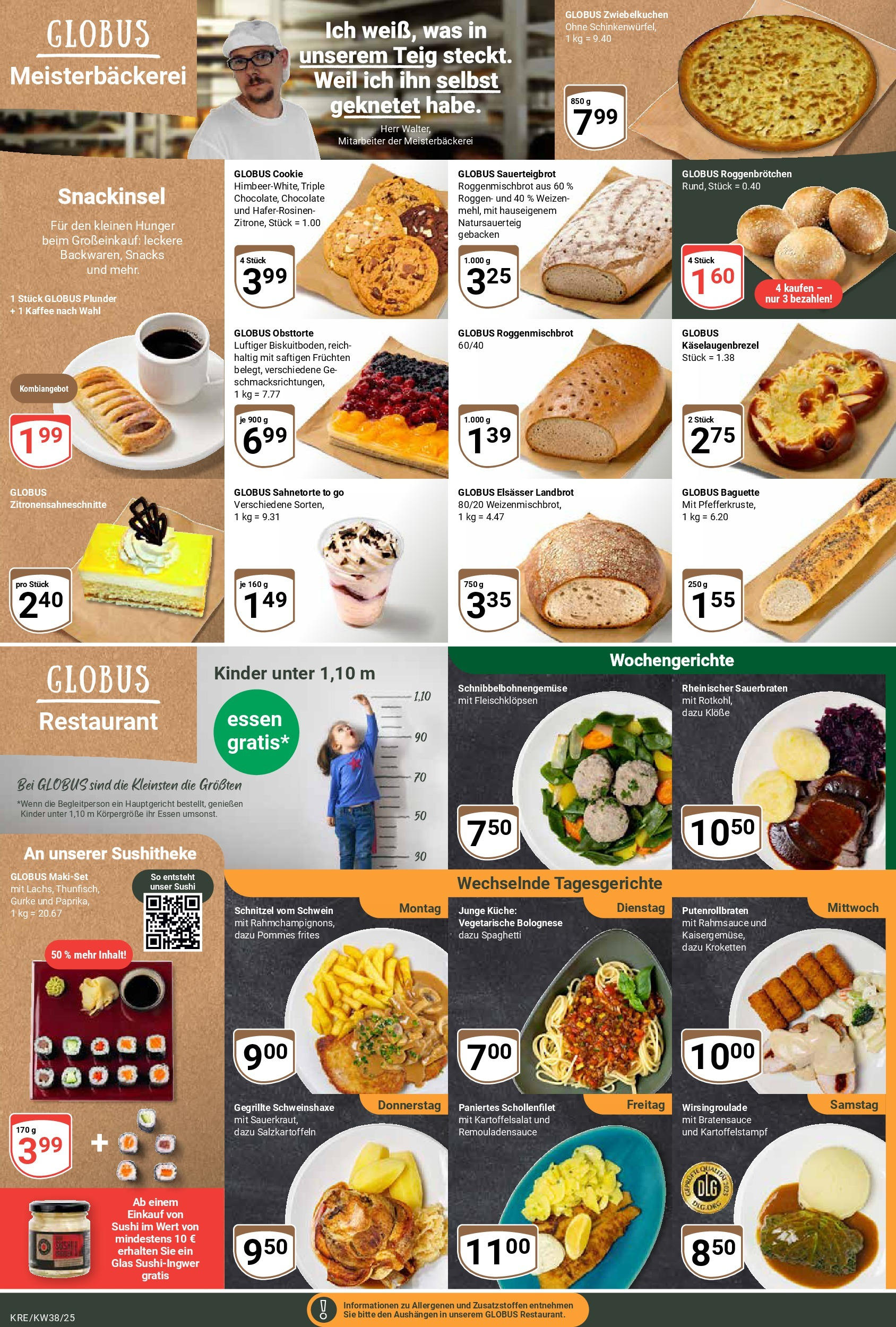 Globus prospekt Krefeld	 (ab 14.09.2025) » Angebote online | Seite: 9 | Produkte: Pommes, Küche, Baguette, Pommes frites