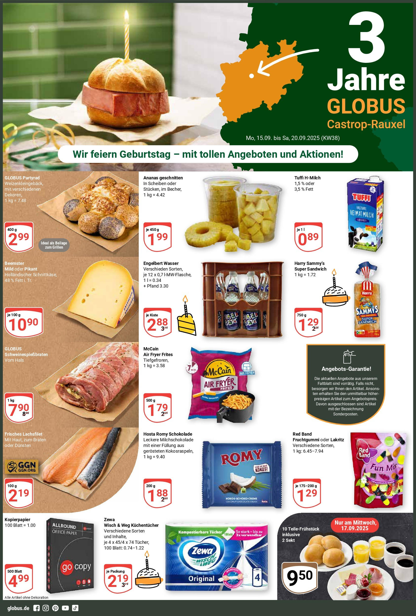 Globus prospekt Castrop-Rauxel	 (ab 14.09.2025) » Angebote online | Seite: 1