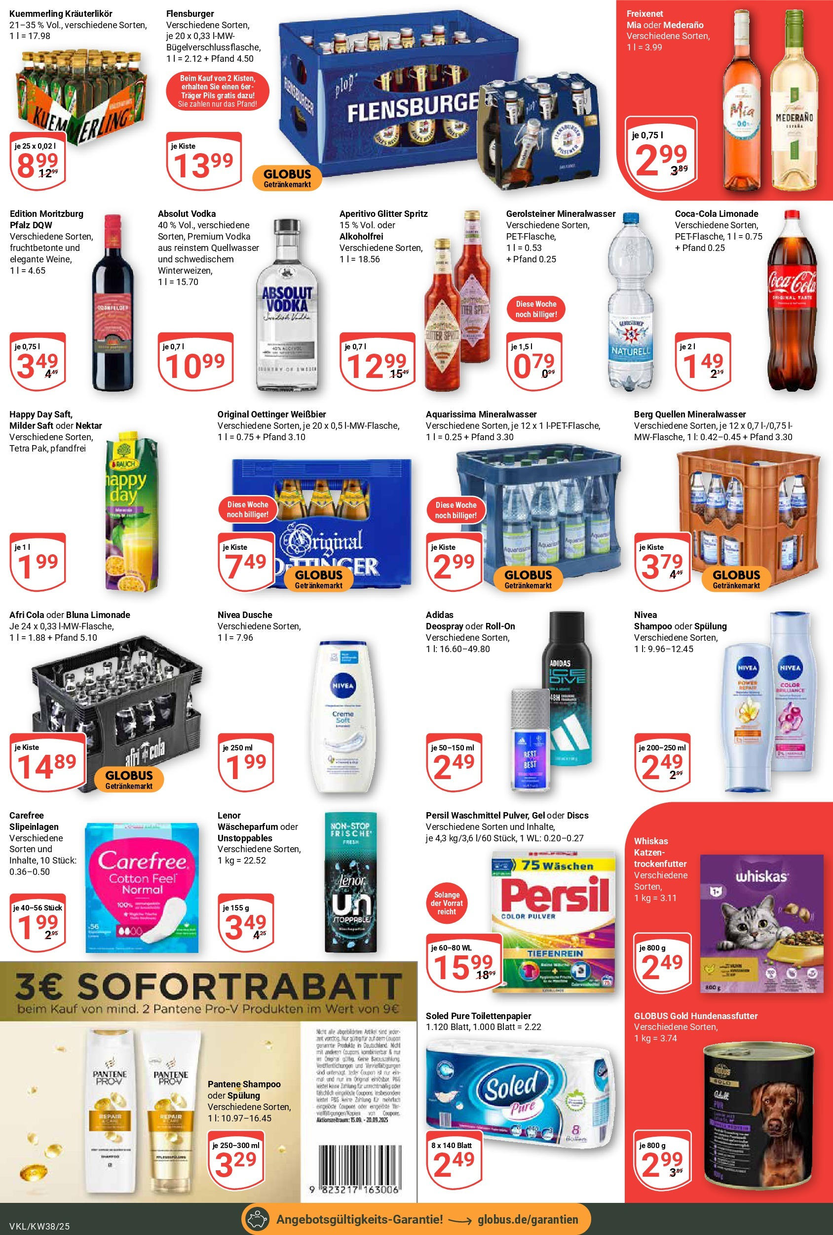 Globus prospekt Völklingen (ab 14.09.2025) » Angebote ab Montag | Seite: 3 | Produkte: Pils, Kuemmerling, Waschmittel, Saft Globus prospekt Völklingen (ab 14.09.2025) » Angebote online | Seite: 3 | Produkte: Pils, Kuemmerling, Waschmittel, Saft