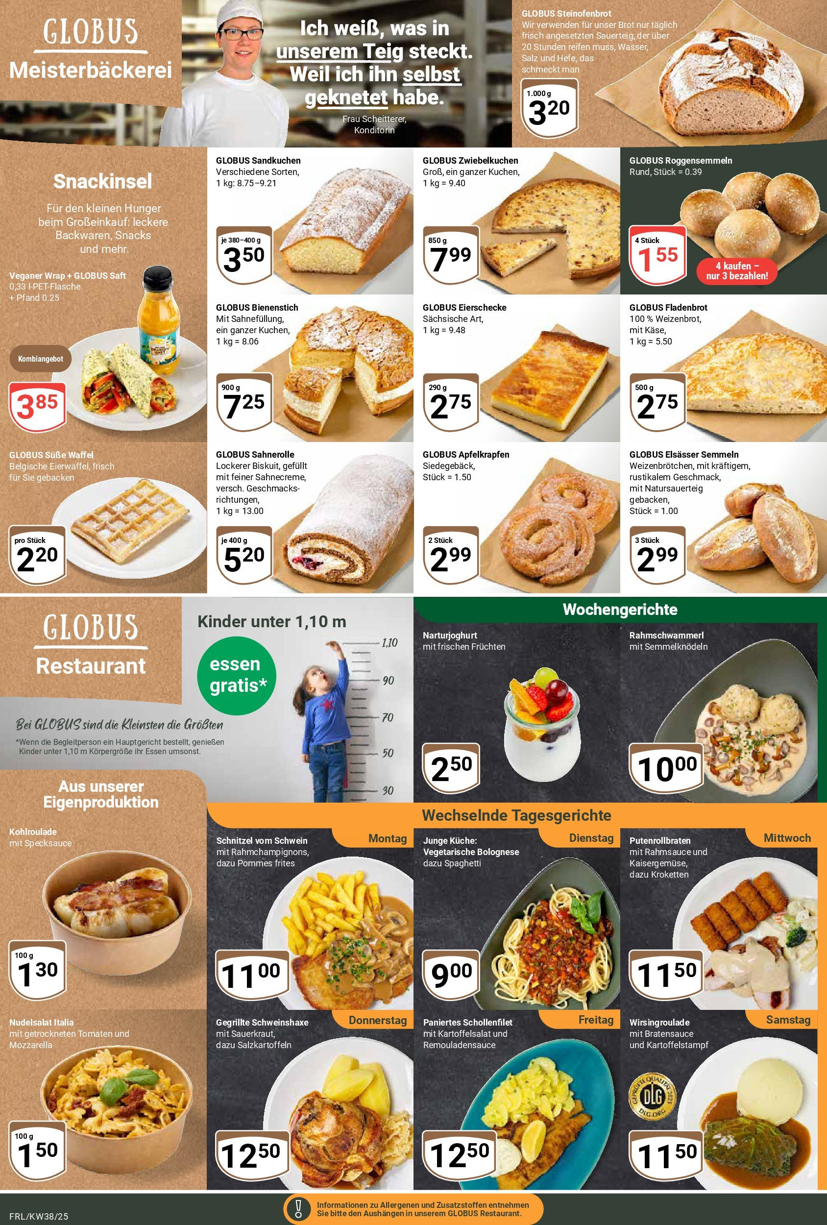 Globus prospekt Freilassing	 (ab 14.09.2025) » Angebote online | Seite: 5 | Produkte: Mozzarella, Tomaten, Salz, Brot