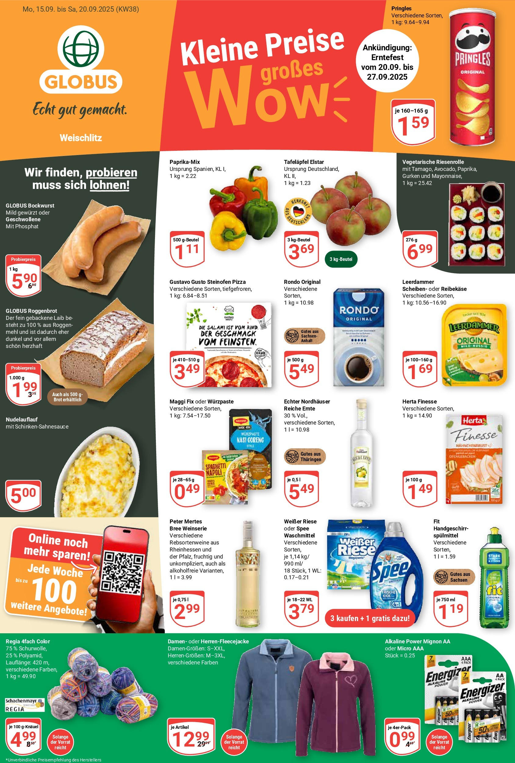 Globus prospekt Weischlitz	 (ab 14.09.2025) » Angebote online | Seite: 3