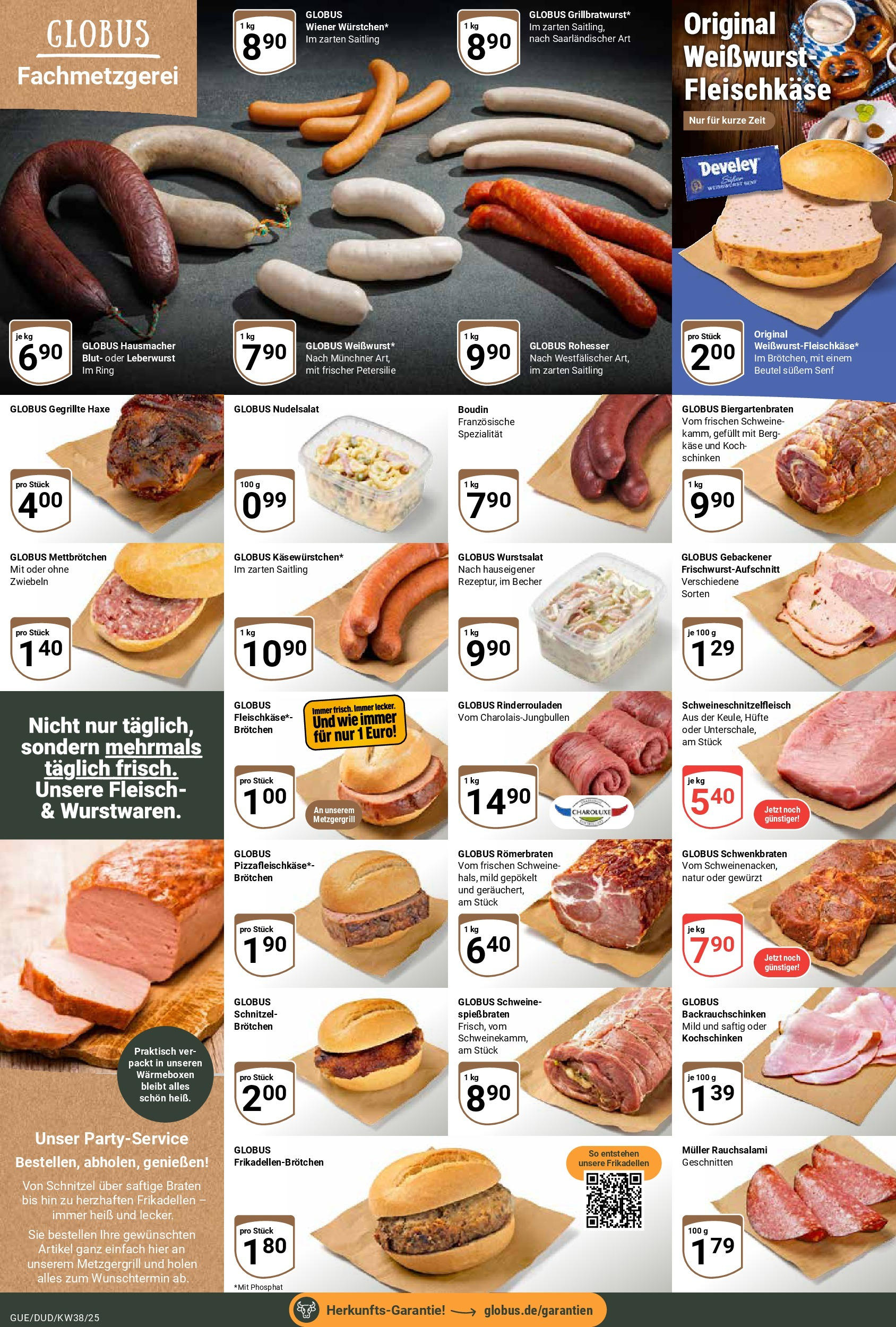 Globus prospekt Saarbrücken-Dudweiler (ab 14.09.2025) » Angebote ab Montag | Seite: 12 | Produkte: Rinderrouladen, Käse, Schnitzel, Petersilie Globus prospekt Saarbrücken-Dudweiler (ab 14.09.2025) » Angebote online | Seite: 12 | Produkte: Rinderrouladen, Käse, Schnitzel, Petersilie