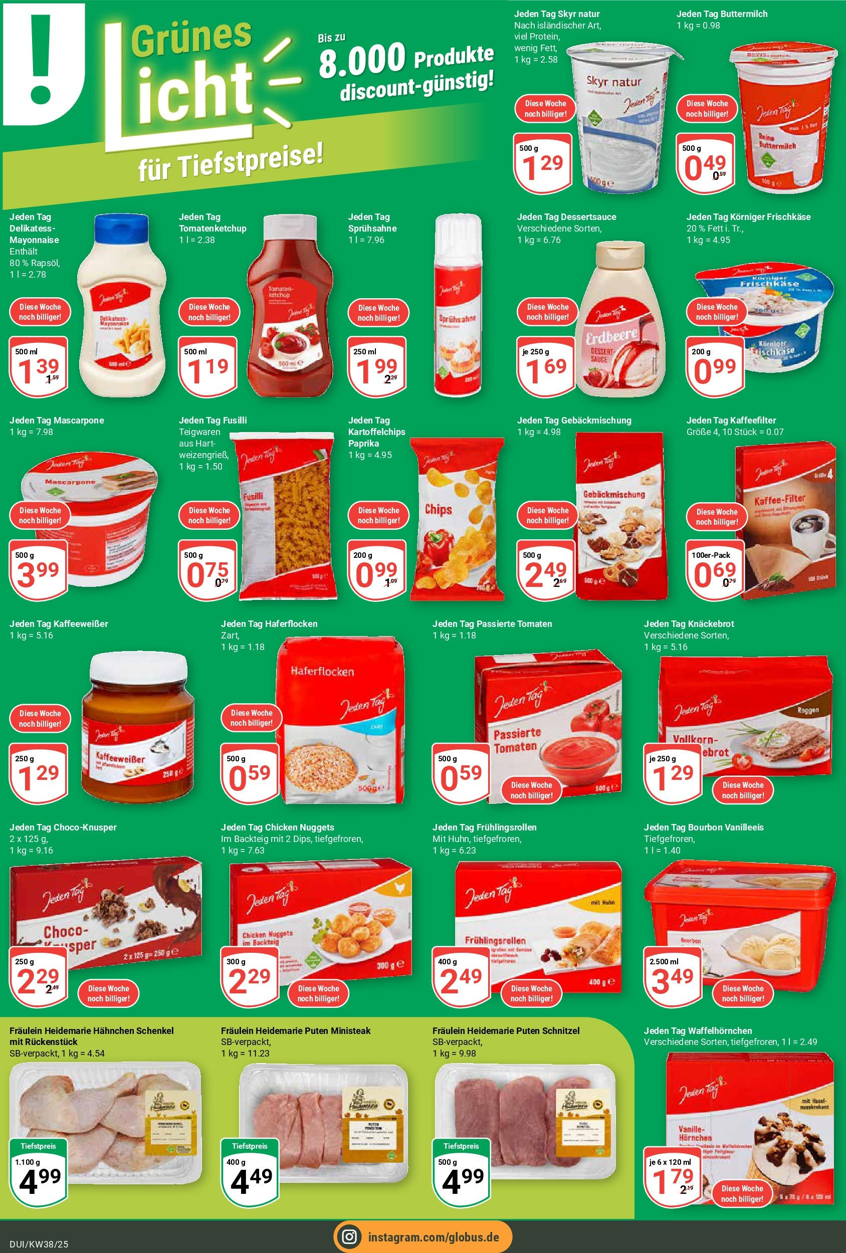 Globus prospekt Duisburg (ab 14.09.2025) » Angebote ab Montag | Seite: 10 | Produkte: Buttermilch, Paprika, Mayonnaise, Frischkase Globus prospekt Duisburg (ab 14.09.2025) » Angebote online | Seite: 10 | Produkte: Buttermilch, Paprika, Mayonnaise, Frischkase