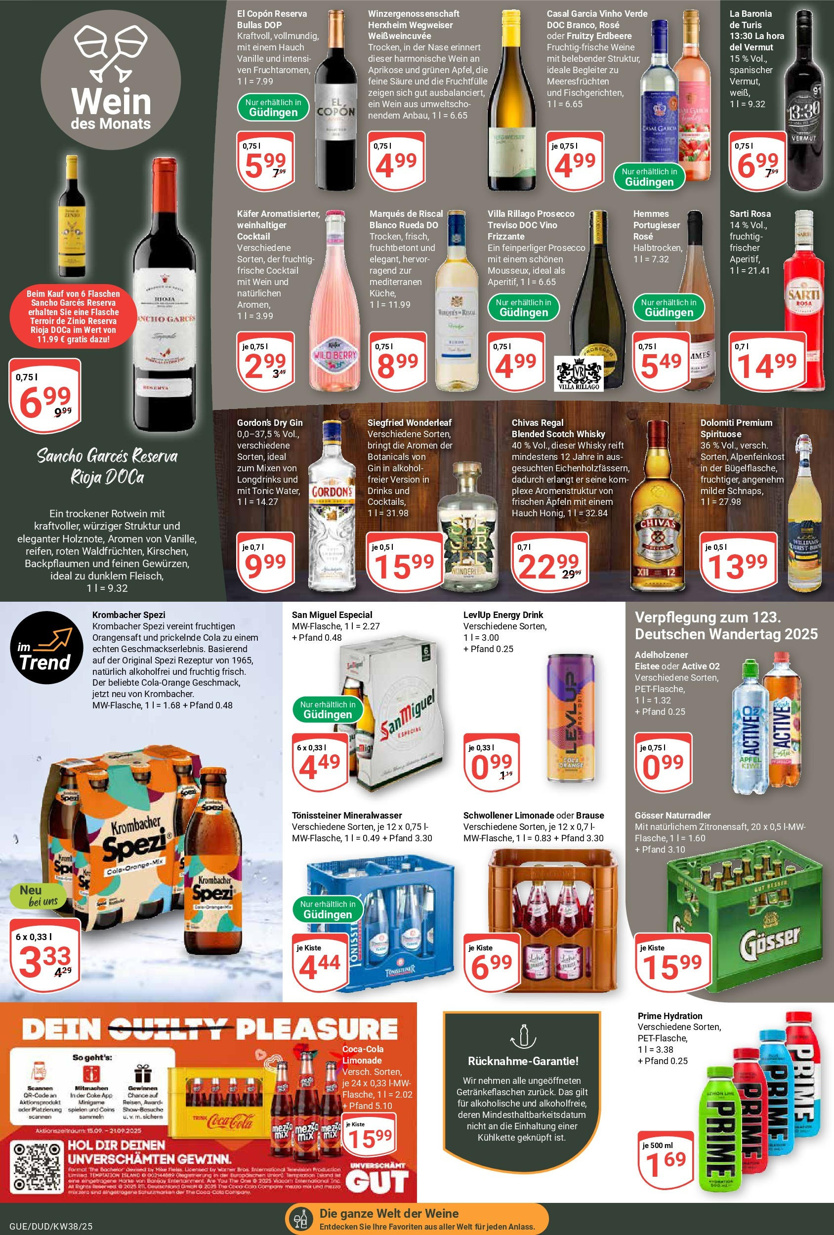 Globus prospekt Saarbrücken-Dudweiler (ab 14.09.2025) » Angebote ab Montag | Seite: 18 | Produkte: Cola, Rotwein, Adelholzener, Limonade Globus prospekt Saarbrücken-Dudweiler (ab 14.09.2025) » Angebote online | Seite: 18 | Produkte: Cola, Rotwein, Adelholzener, Limonade