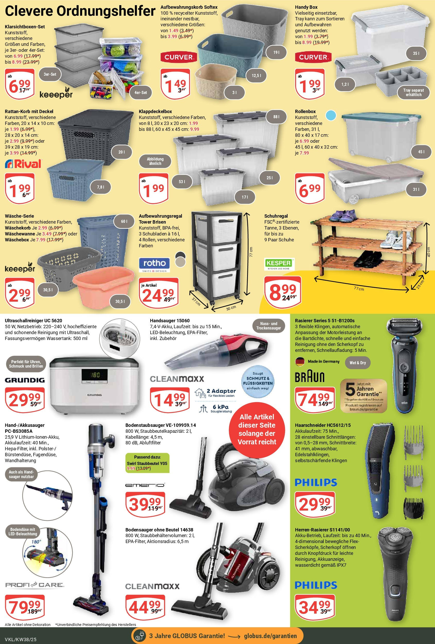 Globus prospekt Völklingen (ab 14.09.2025) » Angebote ab Montag | Seite: 23 | Produkte: Adapter, Rasierer, Box, Schuhregal Globus prospekt Völklingen (ab 14.09.2025) » Angebote online | Seite: 23 | Produkte: Adapter, Rasierer, Box, Schuhregal