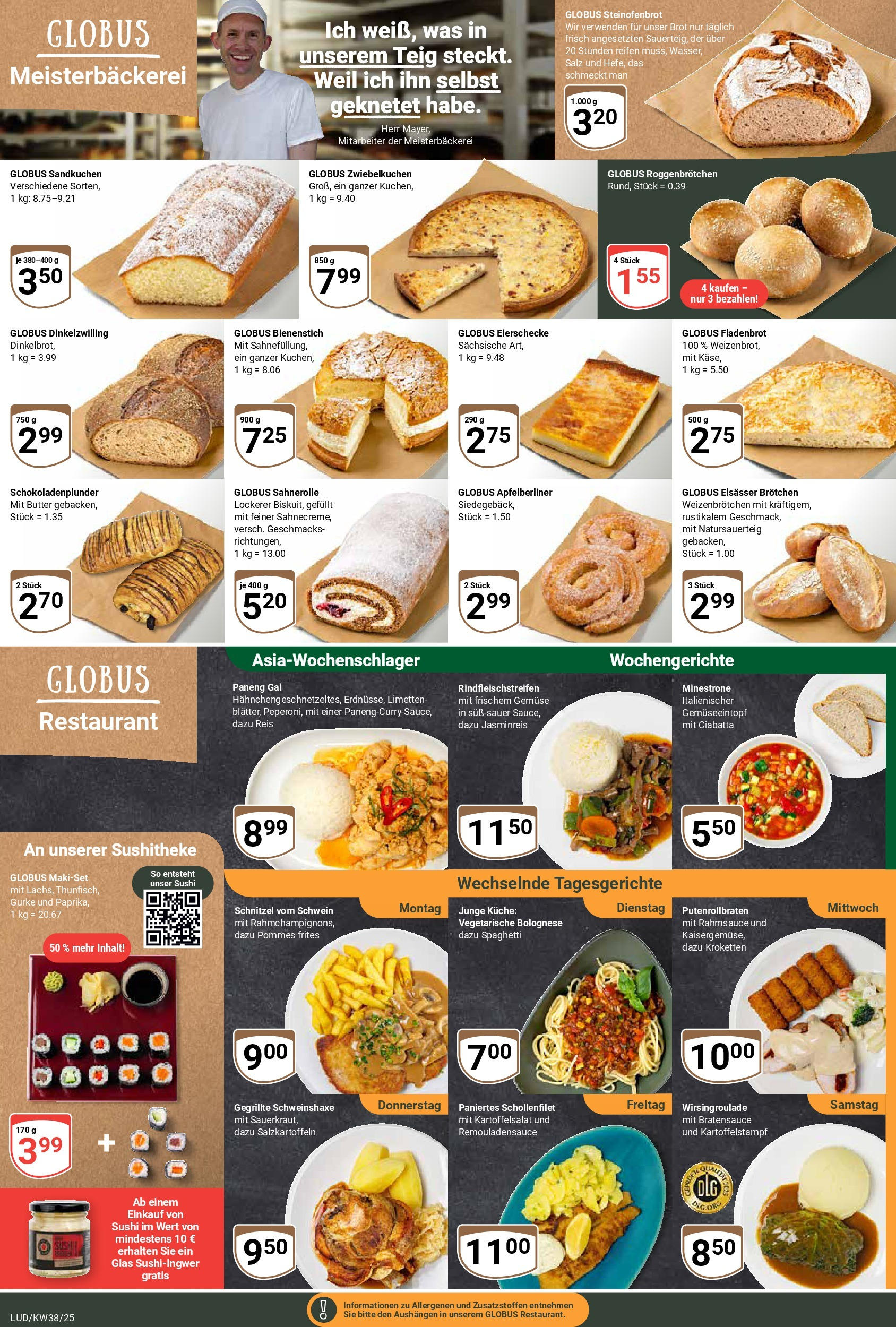 Globus prospekt Ludwigshafen-Oggersheim	 (ab 14.09.2025) » Angebote online | Seite: 8 | Produkte: Jasminreis, Limetten, Pommes, Schnitzel