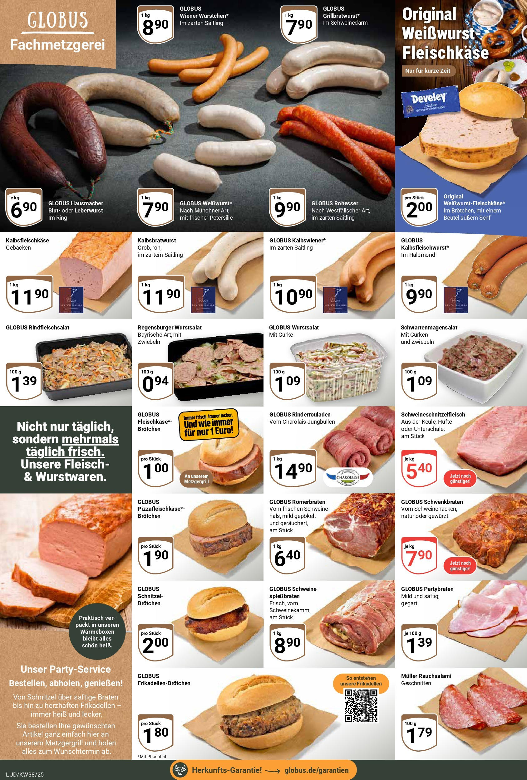 Globus prospekt Ludwigshafen-Oggersheim	 (ab 14.09.2025) » Angebote online | Seite: 9 | Produkte: Rinderrouladen, Petersilie, Fleisch, Gurken