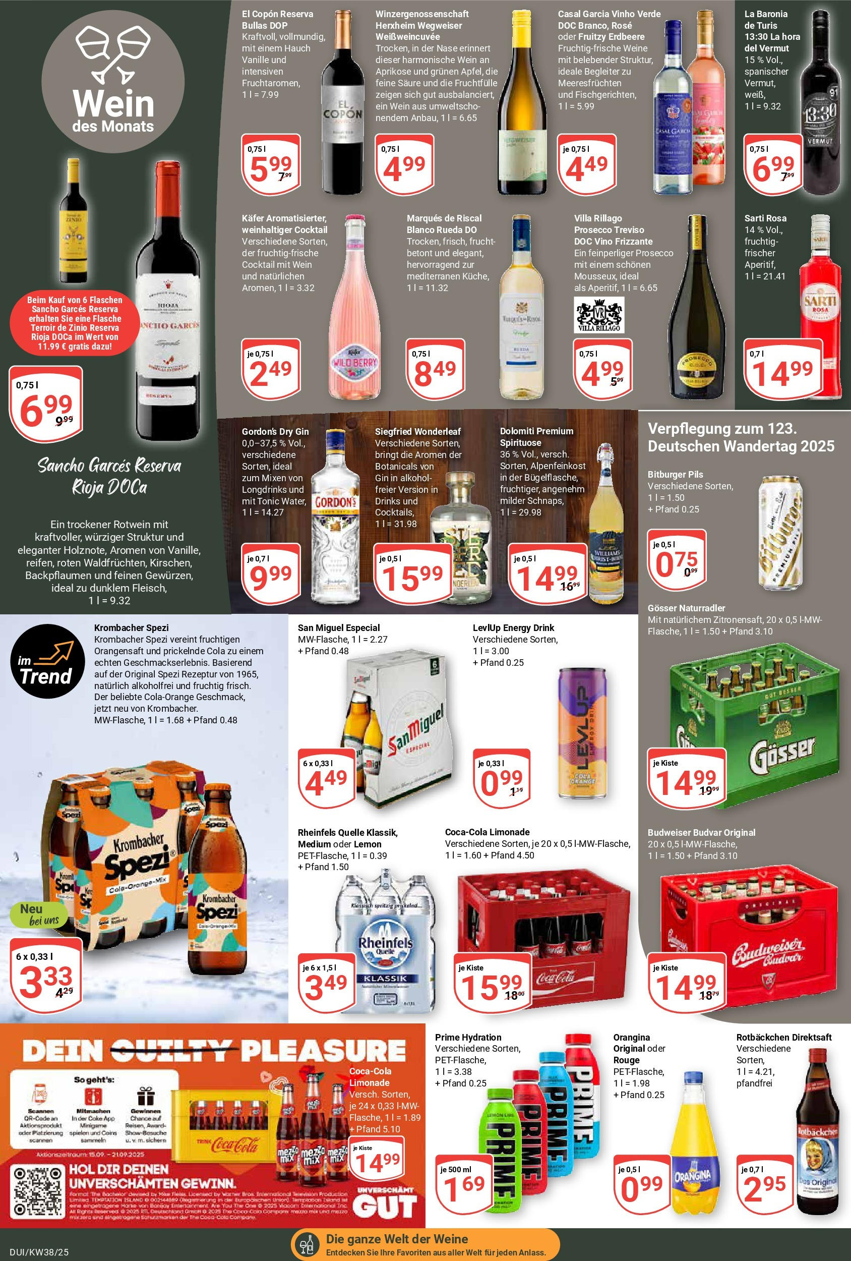 Globus prospekt Duisburg (ab 14.09.2025) » Angebote ab Montag | Seite: 15 | Produkte: Cola, Energy, Krombacher, Gin Globus prospekt Duisburg (ab 14.09.2025) » Angebote online | Seite: 15 | Produkte: Cola, Energy, Krombacher, Gin