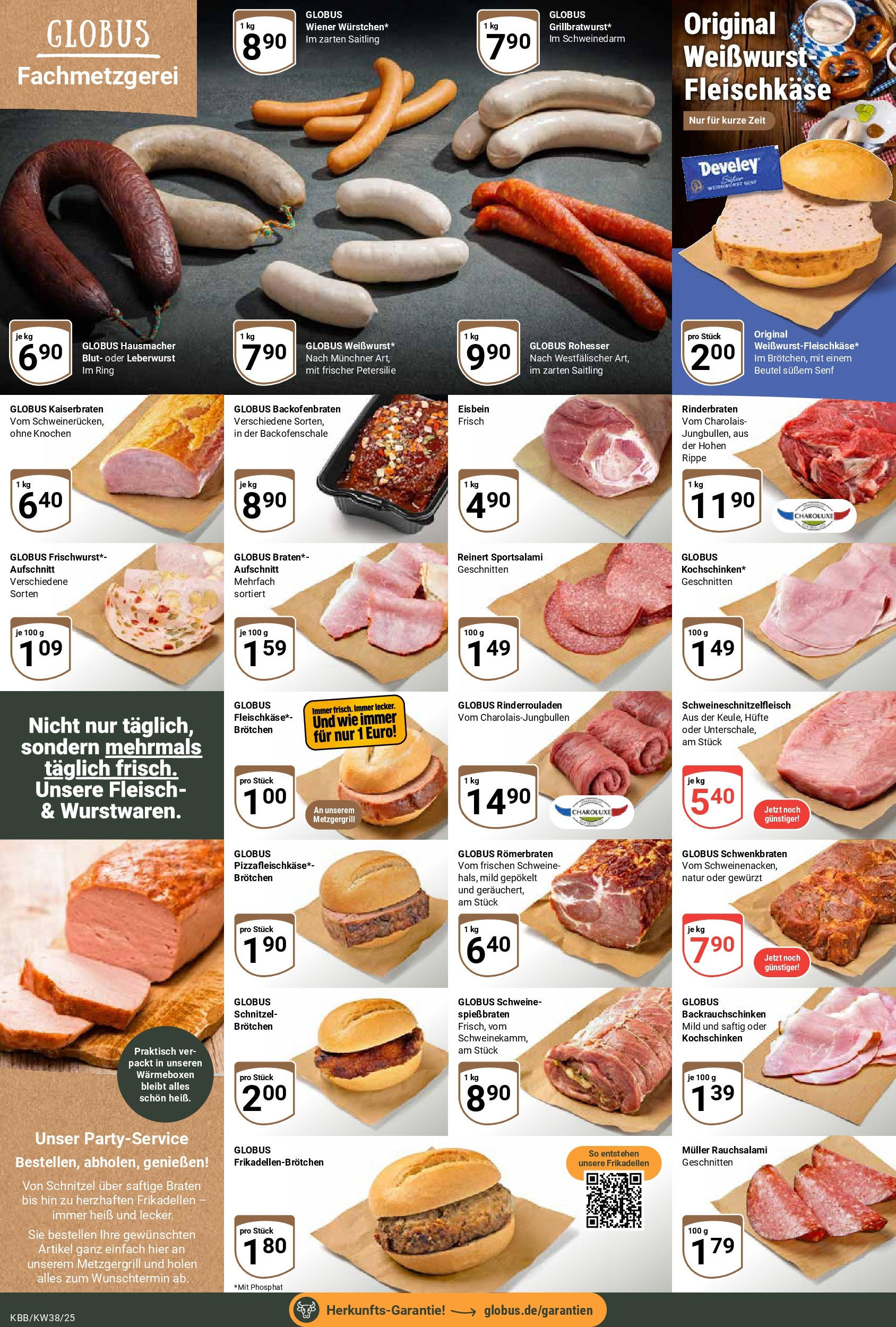 Globus prospekt Koblenz-Bubenheim (ab 14.09.2025) » Angebote ab Montag | Seite: 8 | Produkte: Rinderrouladen, Rinderbraten, Weißwurst, Petersilie Globus prospekt Koblenz-Bubenheim (ab 14.09.2025) » Angebote online | Seite: 8 | Produkte: Rinderrouladen, Rinderbraten, Weißwurst, Petersilie