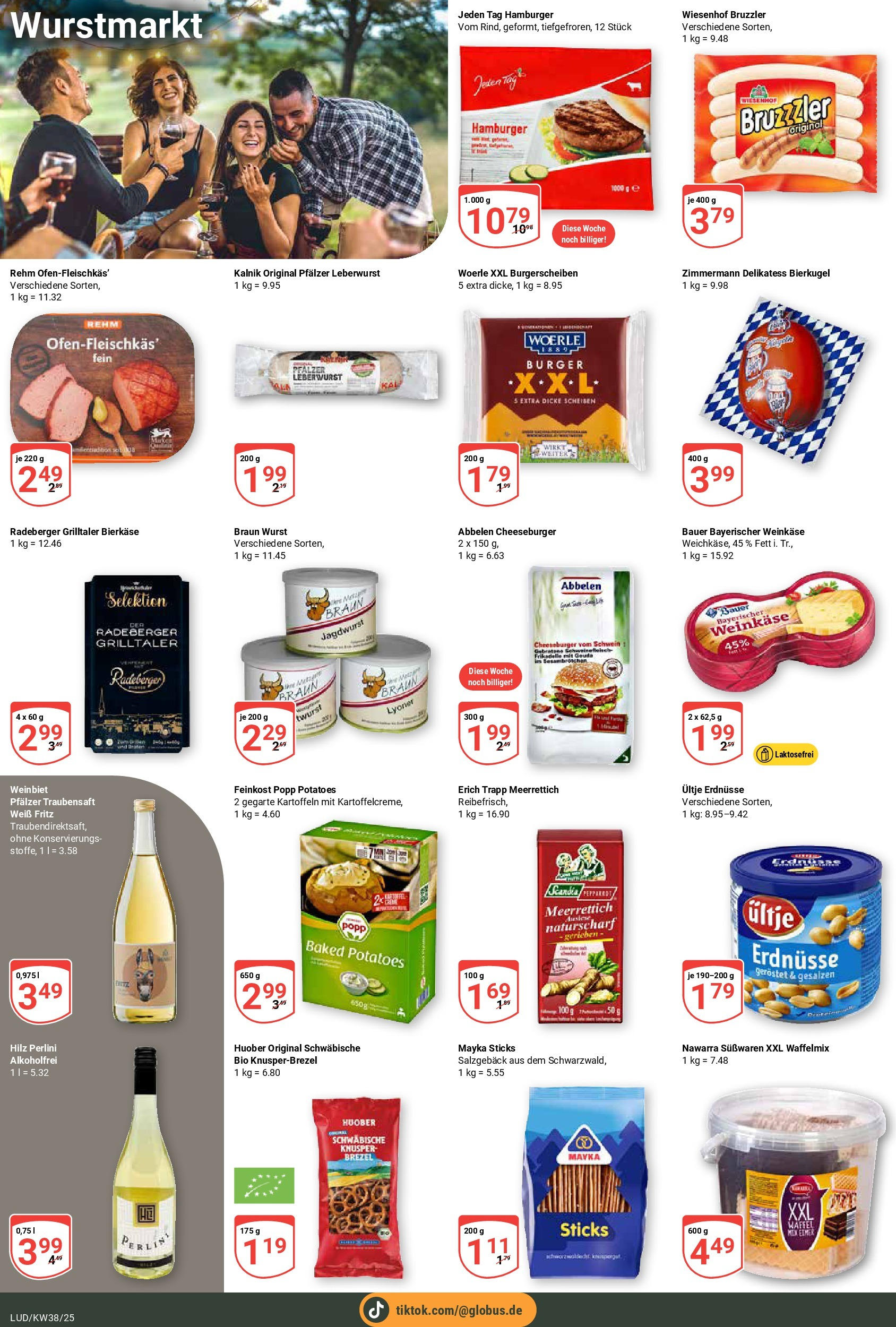 Globus prospekt Ludwigshafen-Oggersheim	 (ab 14.09.2025) » Angebote online | Seite: 18 | Produkte: Ultje erdnusse, Gouda, Kartoffeln, Wurst