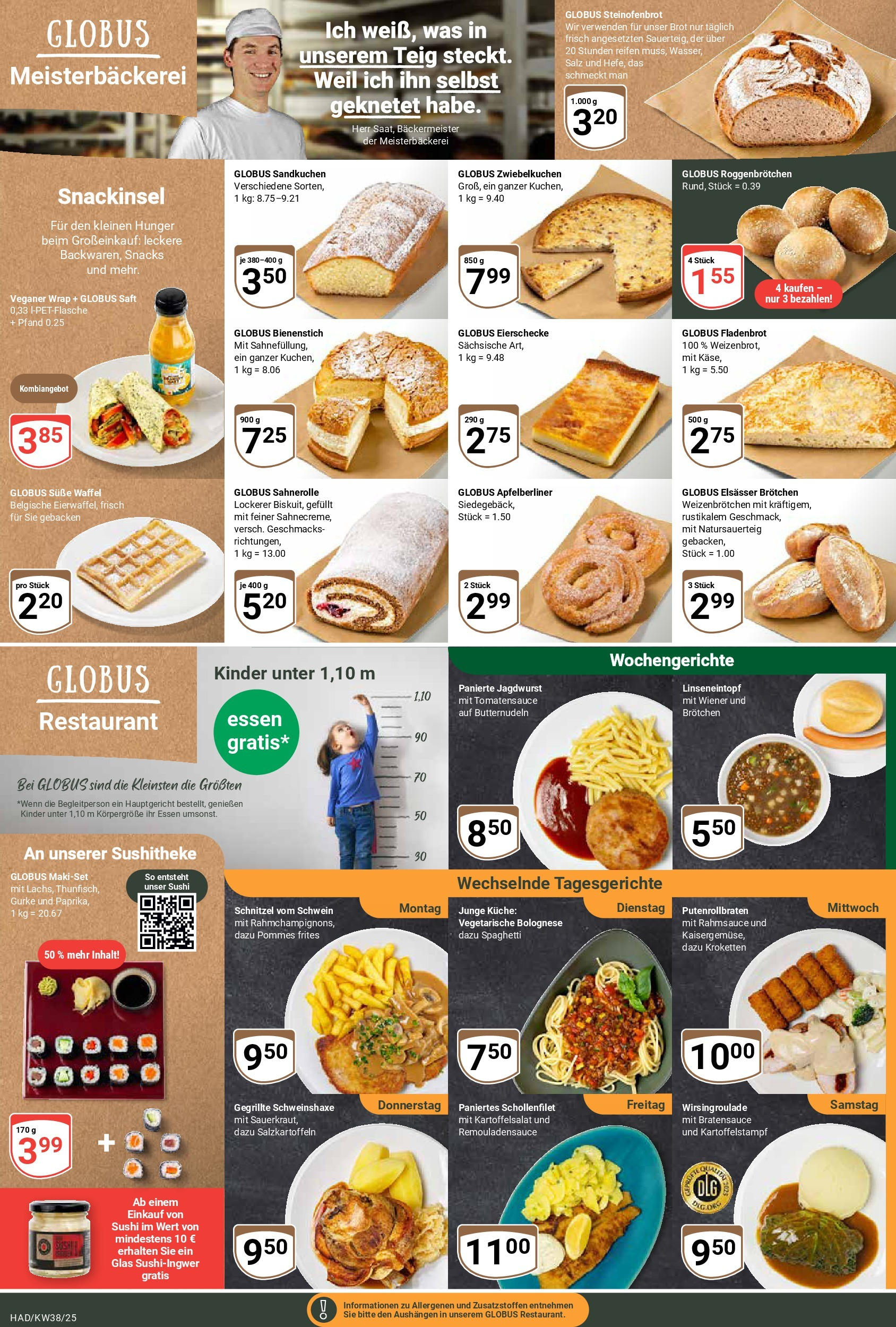 Globus prospekt Halle (saale) (ab 14.09.2025) » Angebote ab Montag | Seite: 5 | Produkte: Küche, Schnitzel, Brot, Saft Globus prospekt Halle (saale) (ab 14.09.2025) » Angebote online | Seite: 5 | Produkte: Küche, Schnitzel, Brot, Saft