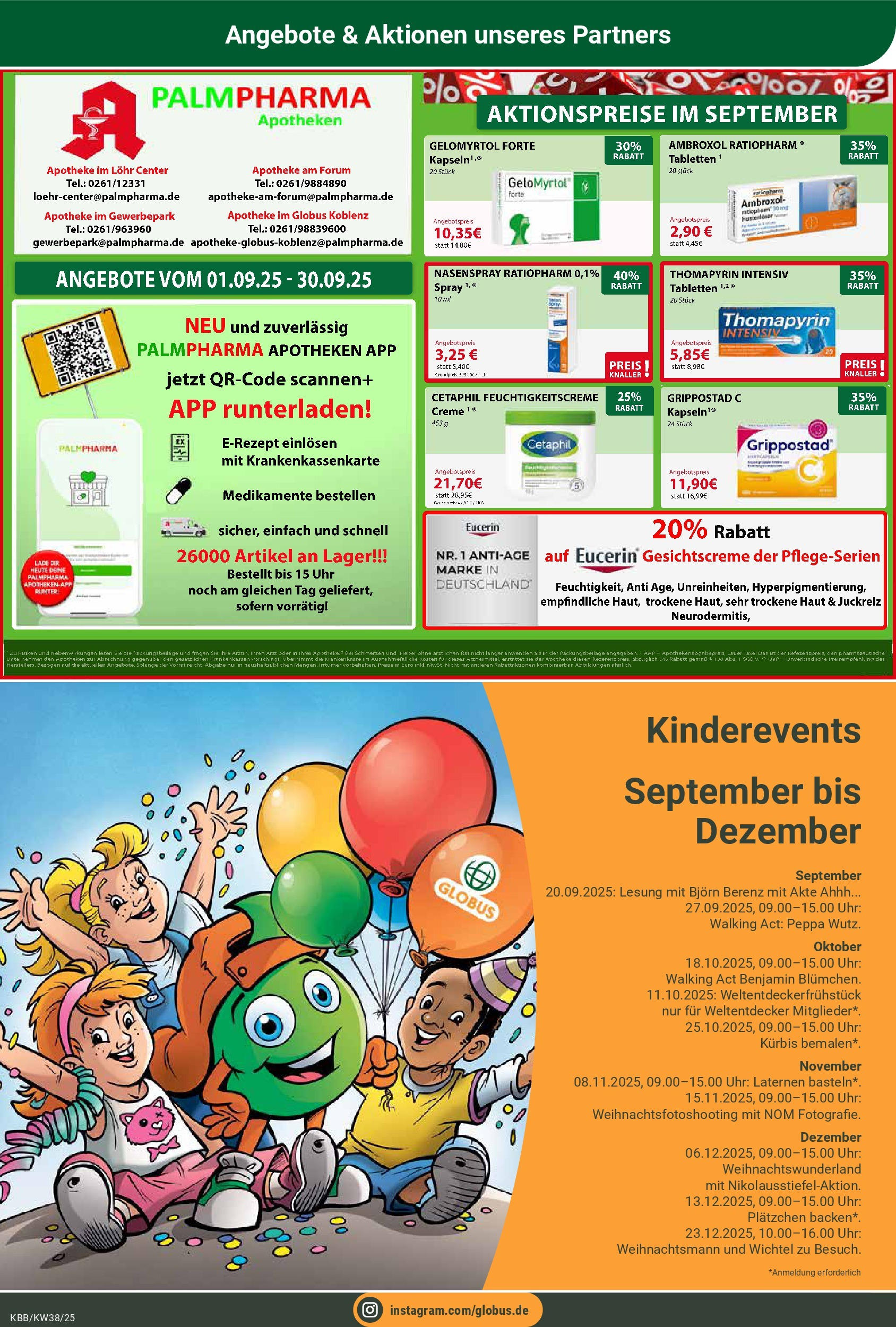 Globus prospekt Koblenz-Bubenheim (ab 14.09.2025) » Angebote ab Montag | Seite: 25 | Produkte: Walking, Creme, Kürbis, Uhr Globus prospekt Koblenz-Bubenheim (ab 14.09.2025) » Angebote online | Seite: 25 | Produkte: Walking, Creme, Kürbis, Uhr