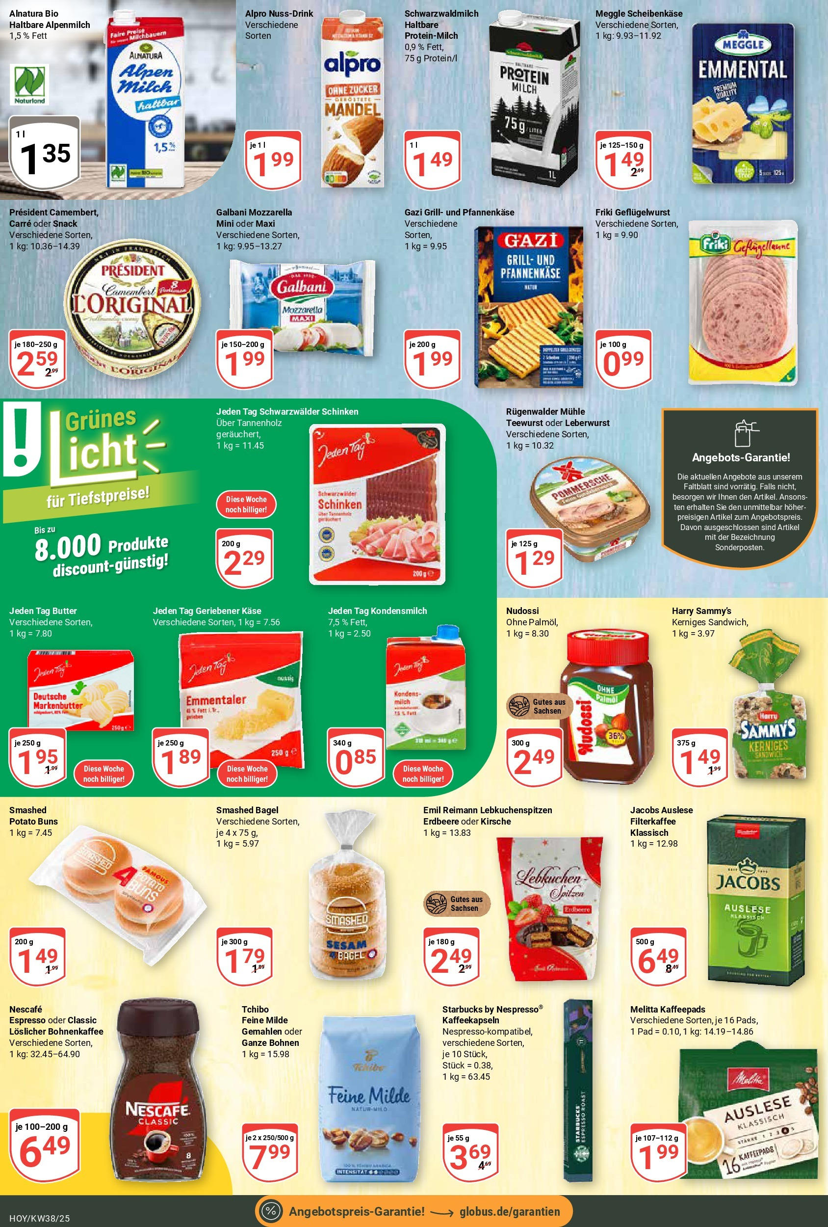 Globus prospekt Hoyerswerda	 (ab 14.09.2025) » Angebote online | Seite: 11 | Produkte: Mühle, Mozzarella, Starbucks, Schinken