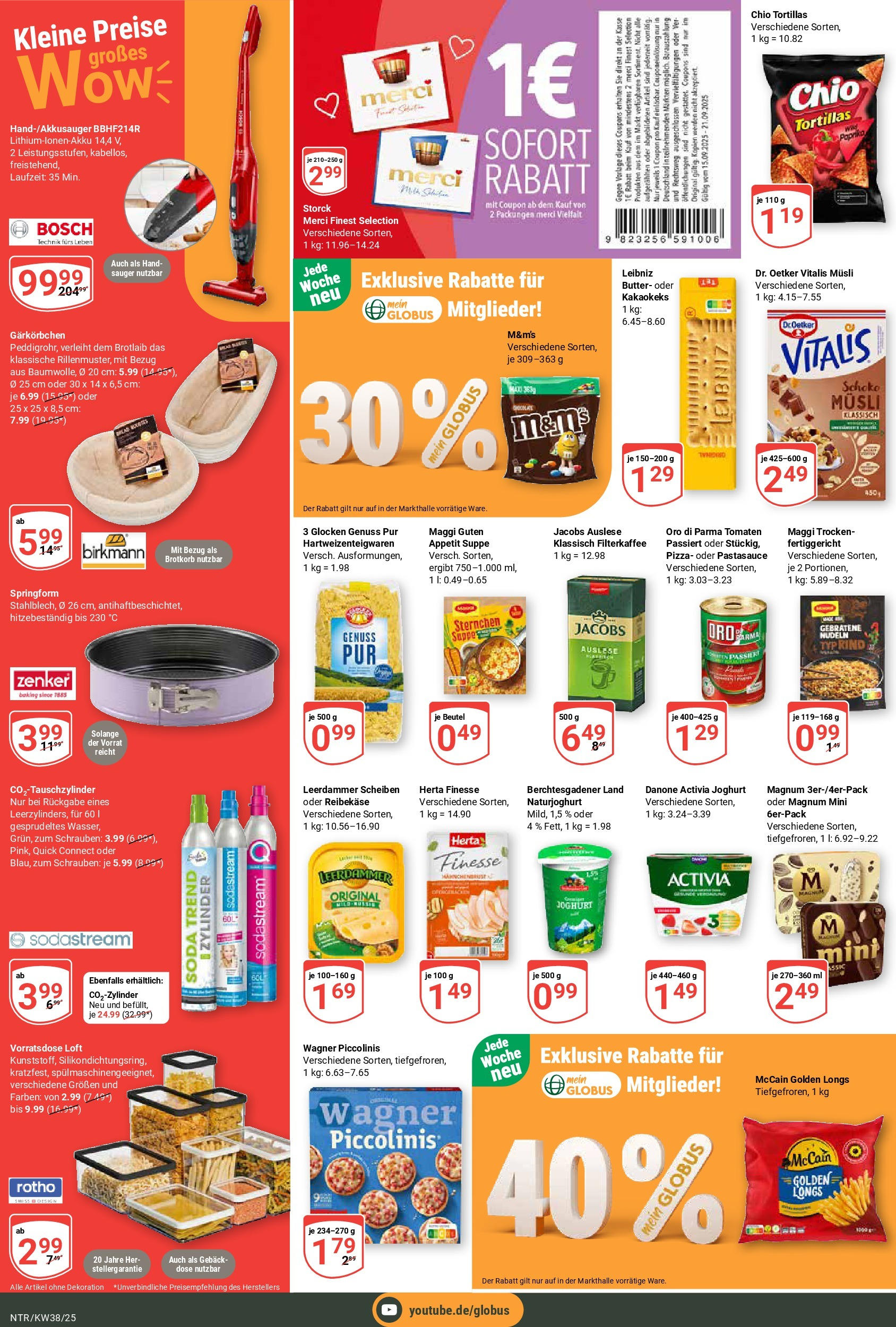 Globus prospekt Neutraubling (ab 14.09.2025) » Angebote ab Montag | Seite: 2 | Produkte: Danone activia, Oro di parma, Nudeln, Herta finesse Globus prospekt Neutraubling (ab 14.09.2025) » Angebote online | Seite: 2 | Produkte: Danone activia, Oro di parma, Nudeln, Herta finesse