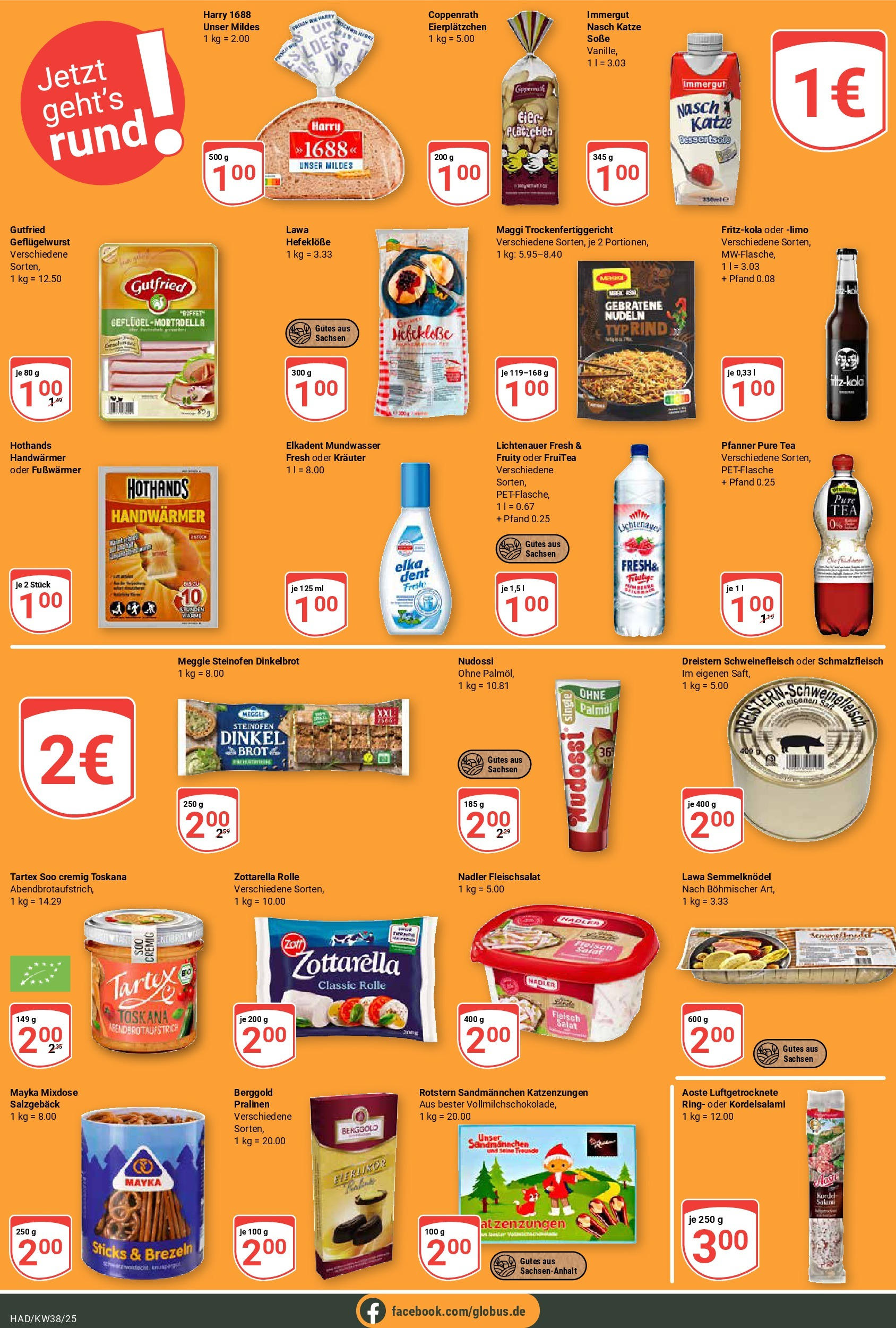 Globus prospekt Halle (saale) (ab 14.09.2025) » Angebote ab Montag | Seite: 23 | Produkte: Eier, Nudeln, Fleisch, Salat Globus prospekt Halle (saale) (ab 14.09.2025) » Angebote online | Seite: 23 | Produkte: Eier, Nudeln, Fleisch, Salat