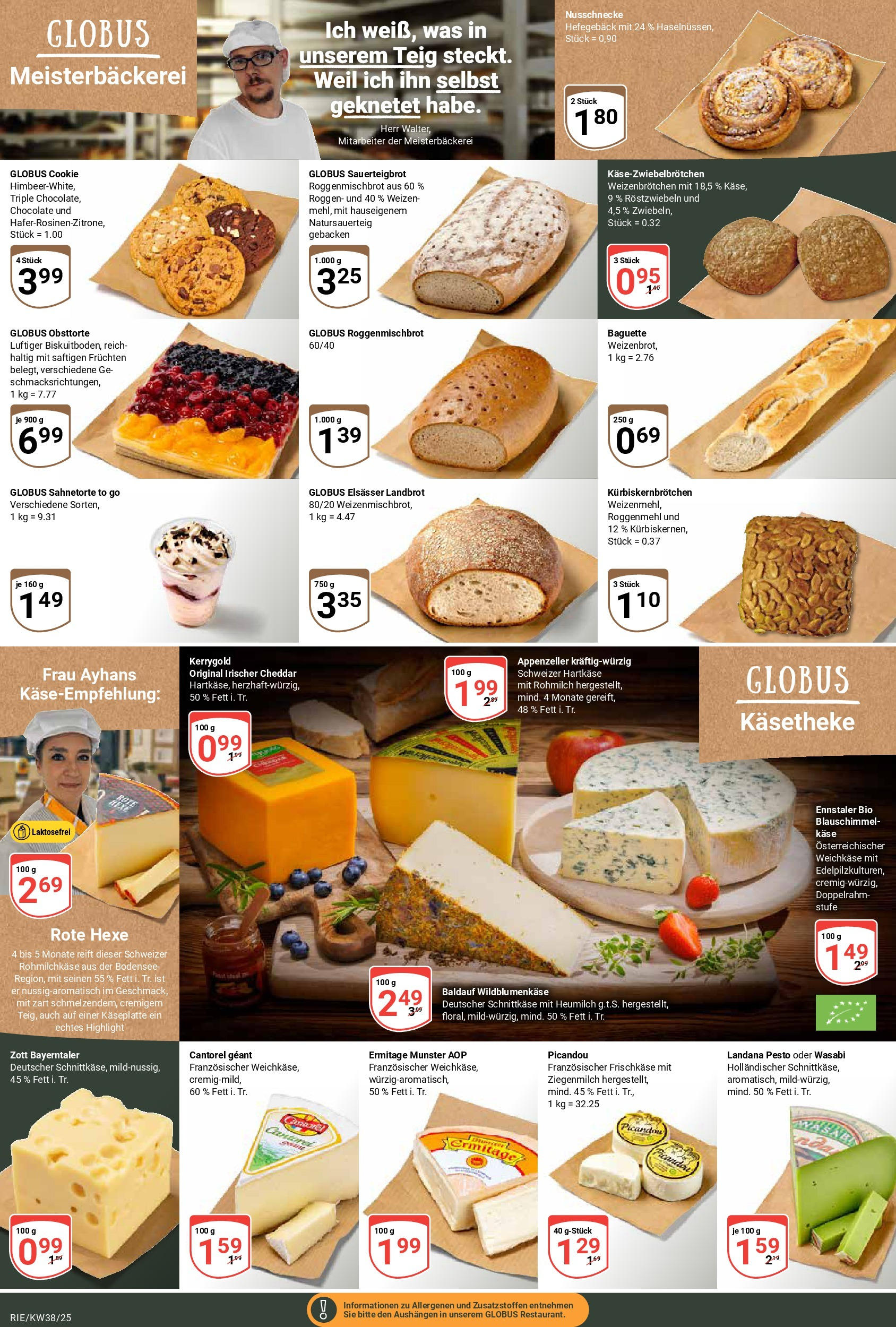 Globus prospekt Bochum-Riemke	 (ab 14.09.2025) » Angebote online | Seite: 5 | Produkte: Käse, Baguette, Frischkase