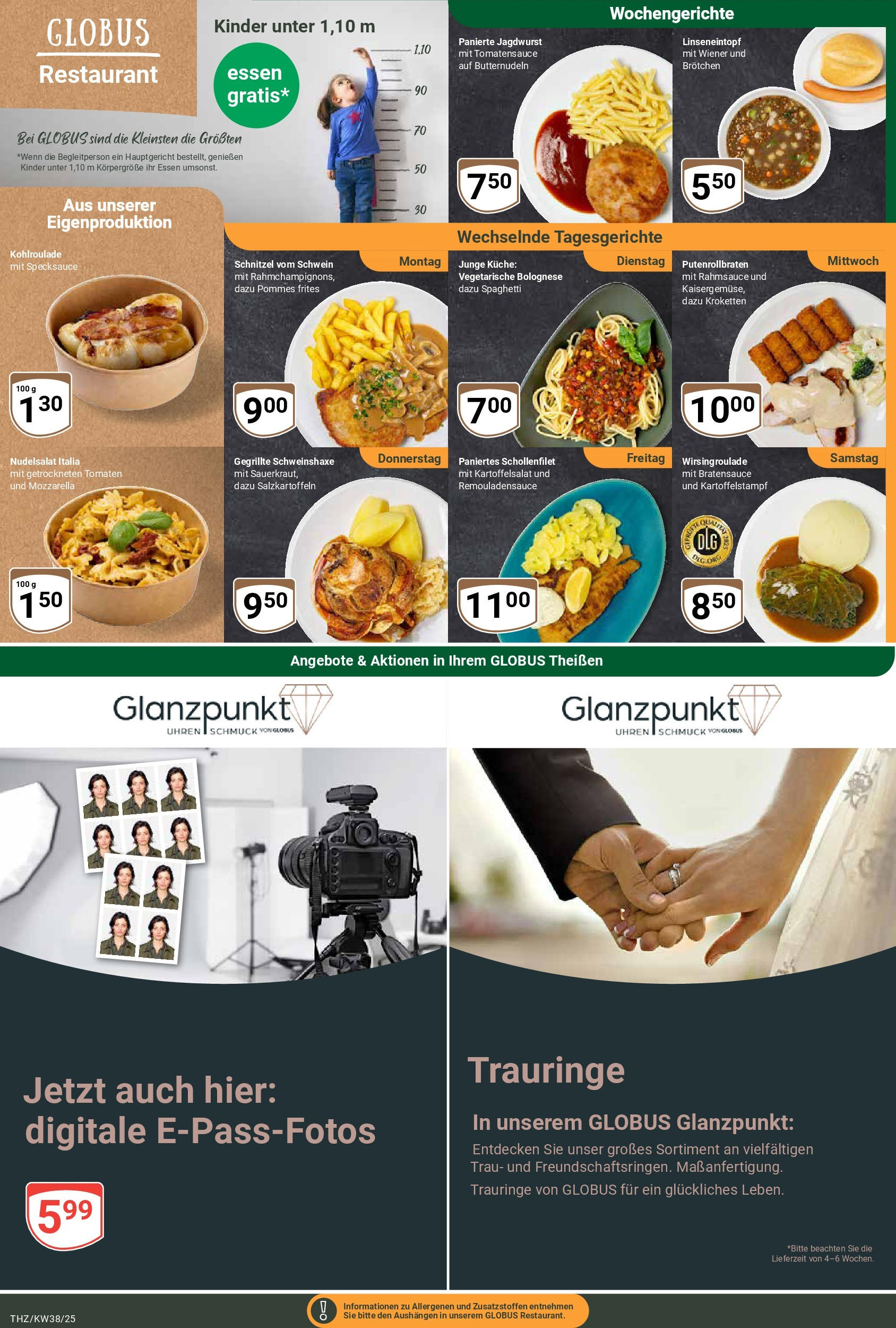 Globus prospekt Zeitz (ab 14.09.2025) » Angebote ab Montag | Seite: 5 | Produkte: Mozzarella, Pommes, Küche, Pommes frites Globus prospekt Zeitz (ab 14.09.2025) » Angebote online | Seite: 5 | Produkte: Mozzarella, Pommes, Küche, Pommes frites