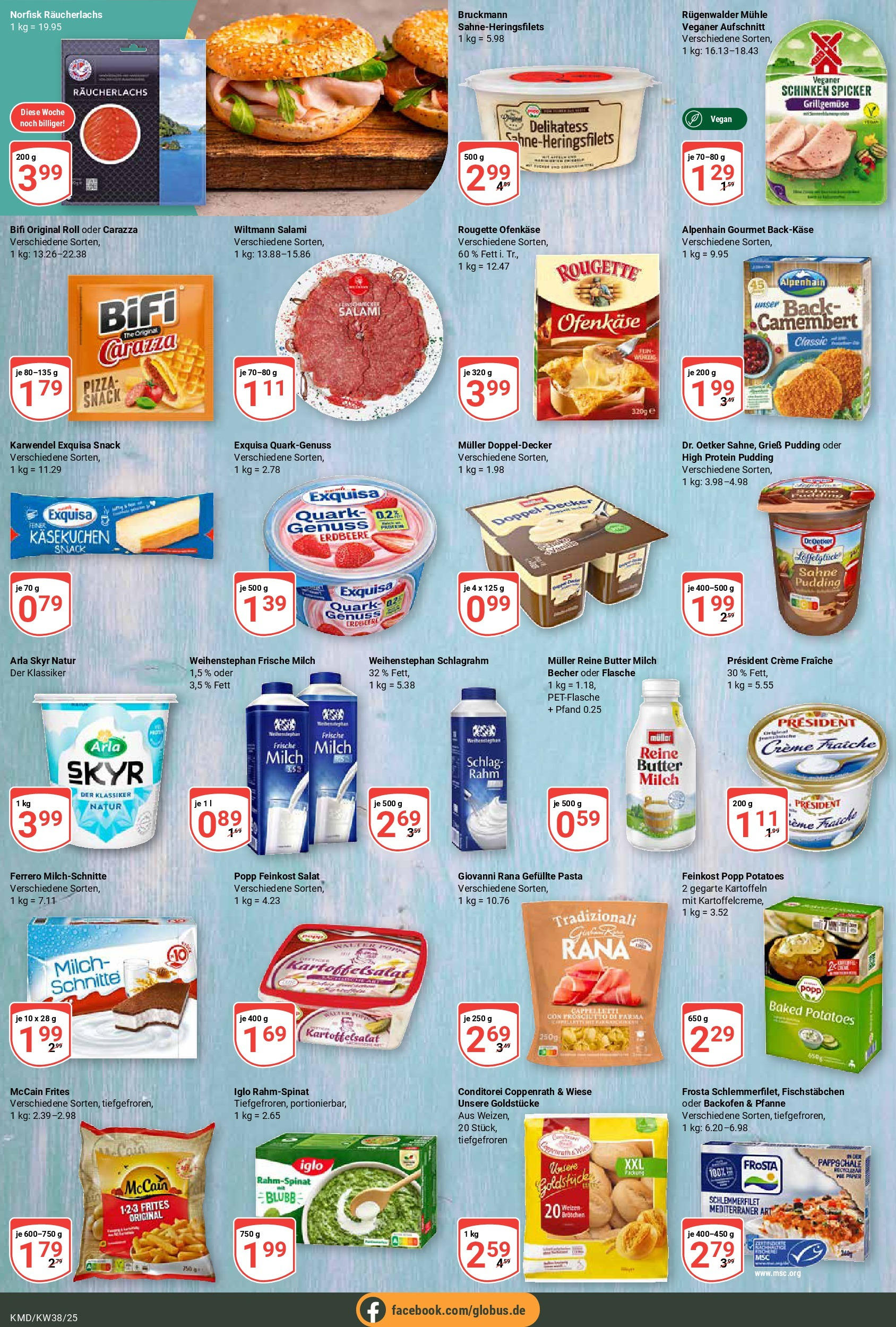 Globus prospekt Köln	 (ab 15.09.2025) » Angebote online | Seite: 11 | Produkte: High protein pudding, Skyr, Backofen, Pizza