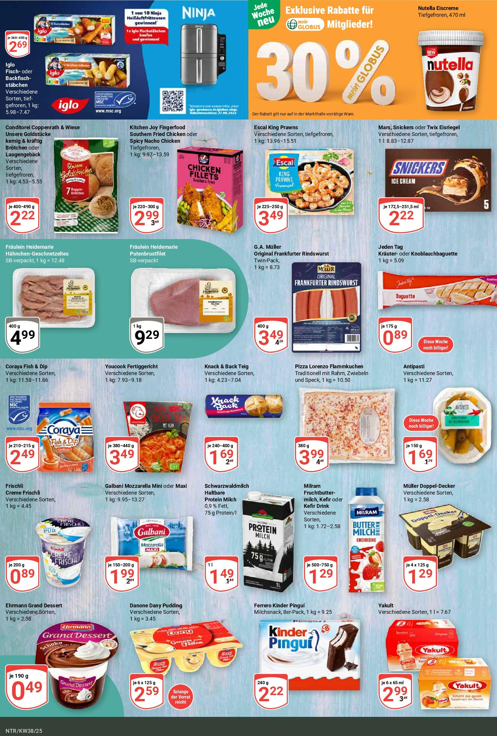 Globus prospekt Neutraubling (ab 14.09.2025) » Angebote ab Montag | Seite: 10 | Produkte: Youcook, Mozzarella, Nutella, Fisch Globus prospekt Neutraubling (ab 14.09.2025) » Angebote online | Seite: 10 | Produkte: Youcook, Mozzarella, Nutella, Fisch