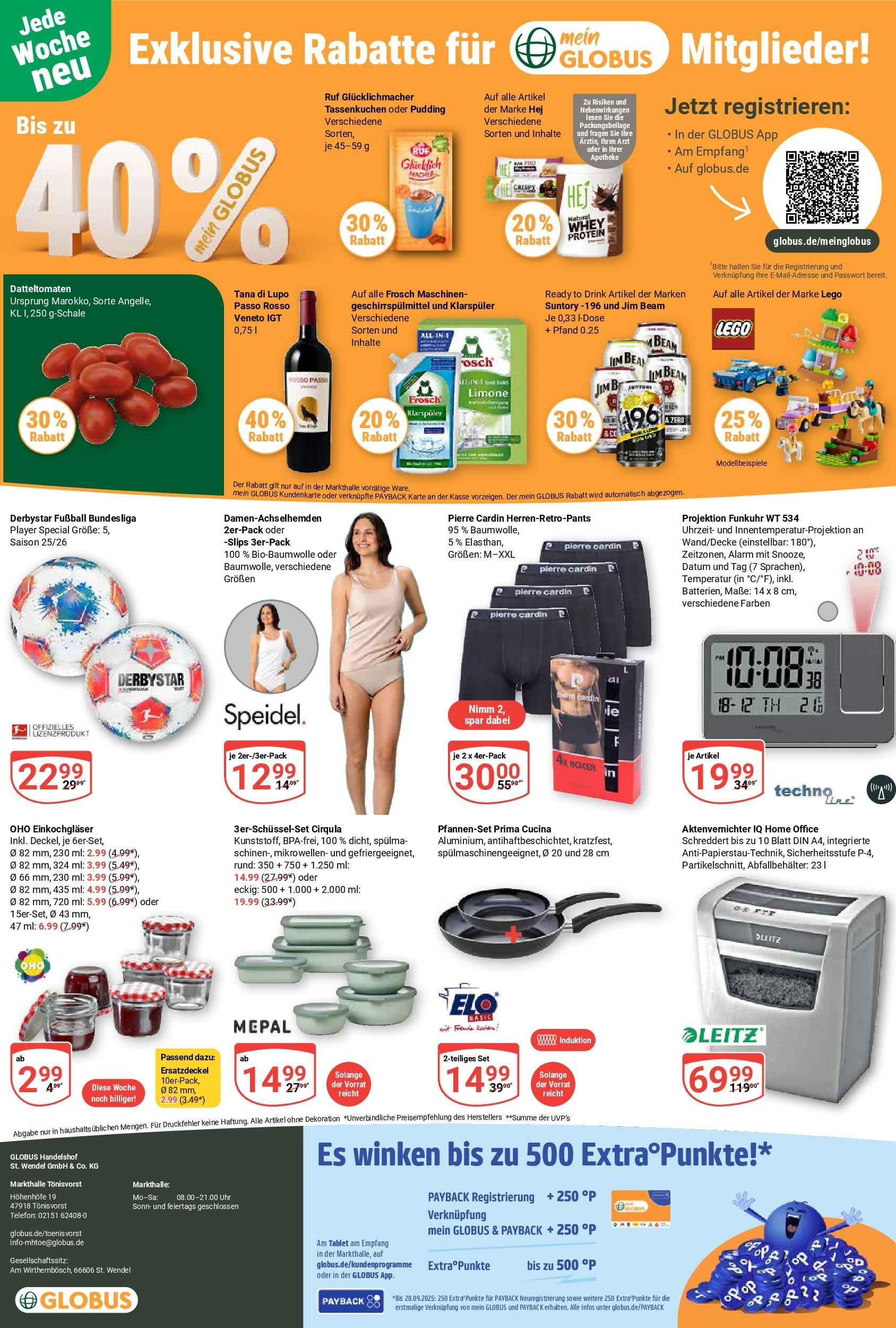 Globus prospekt Tönisvorst	 (ab 14.09.2025) » Angebote online | Seite: 26 | Produkte: Boxer, Uhr, Tablet, Player