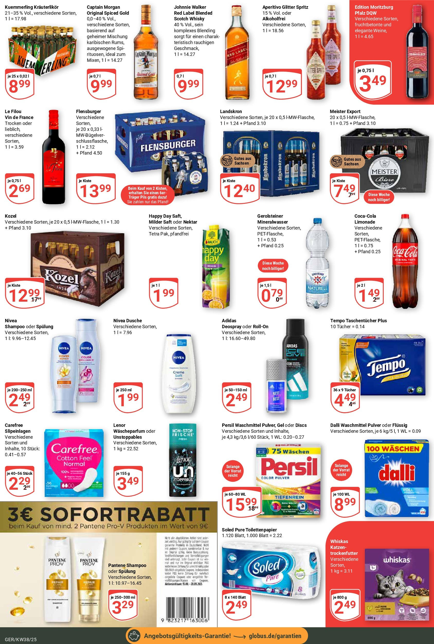 Globus prospekt Gera (ab 14.09.2025) » Angebote ab Montag | Seite: 3 | Produkte: Spülung, Waschmittel, Saft, Persil Globus prospekt Gera (ab 14.09.2025) » Angebote online | Seite: 3 | Produkte: Spülung, Waschmittel, Saft, Persil