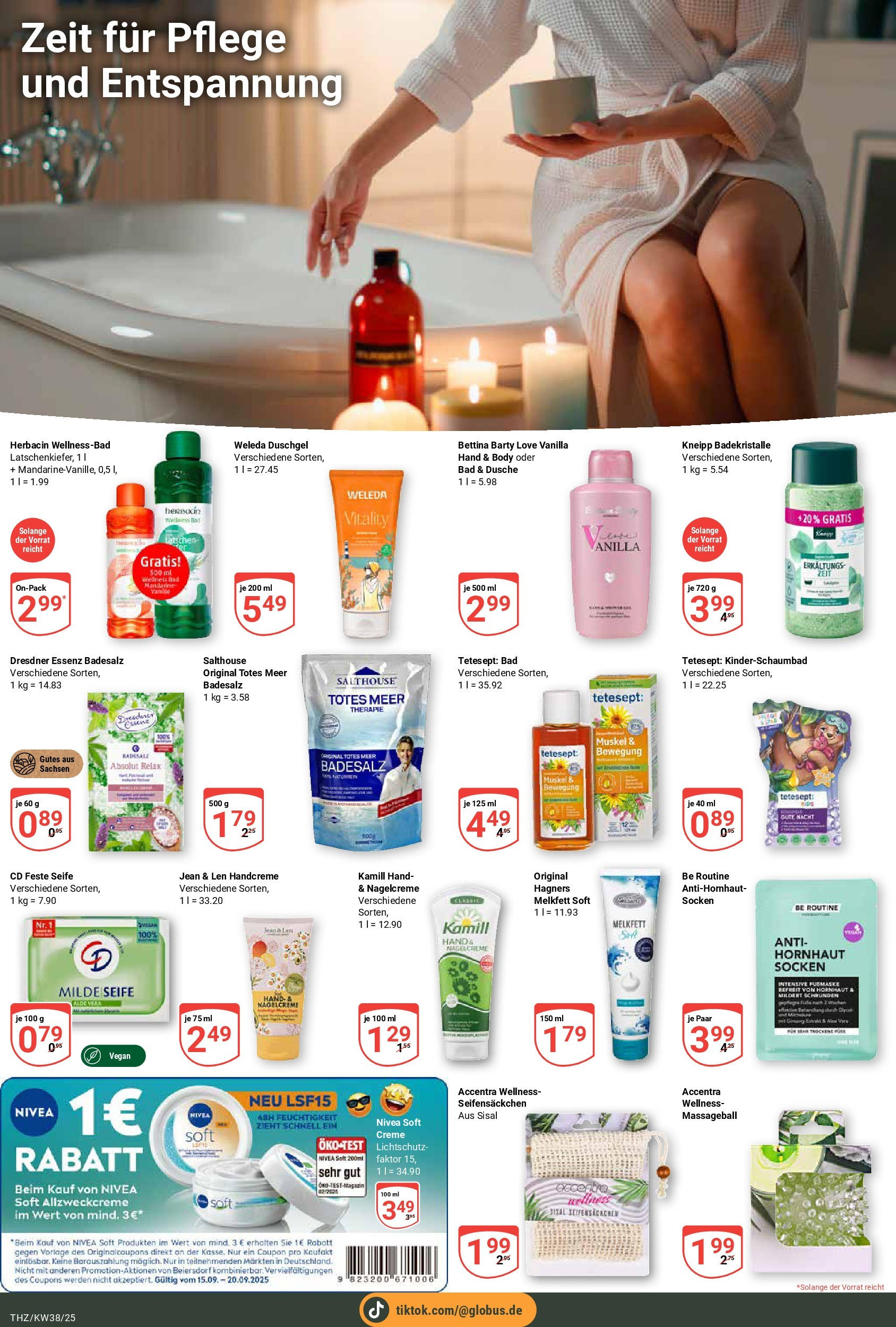 Globus prospekt Zeitz (ab 14.09.2025) » Angebote ab Montag | Seite: 19 | Produkte: Dusche, Creme, Handcreme, Seife Globus prospekt Zeitz (ab 14.09.2025) » Angebote online | Seite: 19 | Produkte: Dusche, Creme, Handcreme, Seife