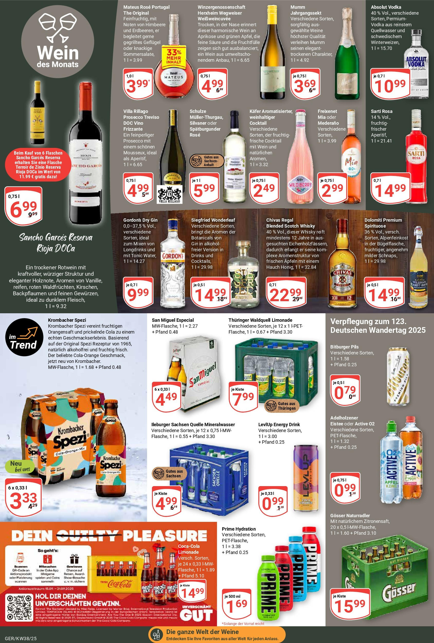 Globus prospekt Gera (ab 14.09.2025) » Angebote ab Montag | Seite: 14 | Produkte: Coca cola, Cola, Energy, Prosecco Globus prospekt Gera (ab 14.09.2025) » Angebote online | Seite: 14 | Produkte: Coca cola, Cola, Energy, Prosecco