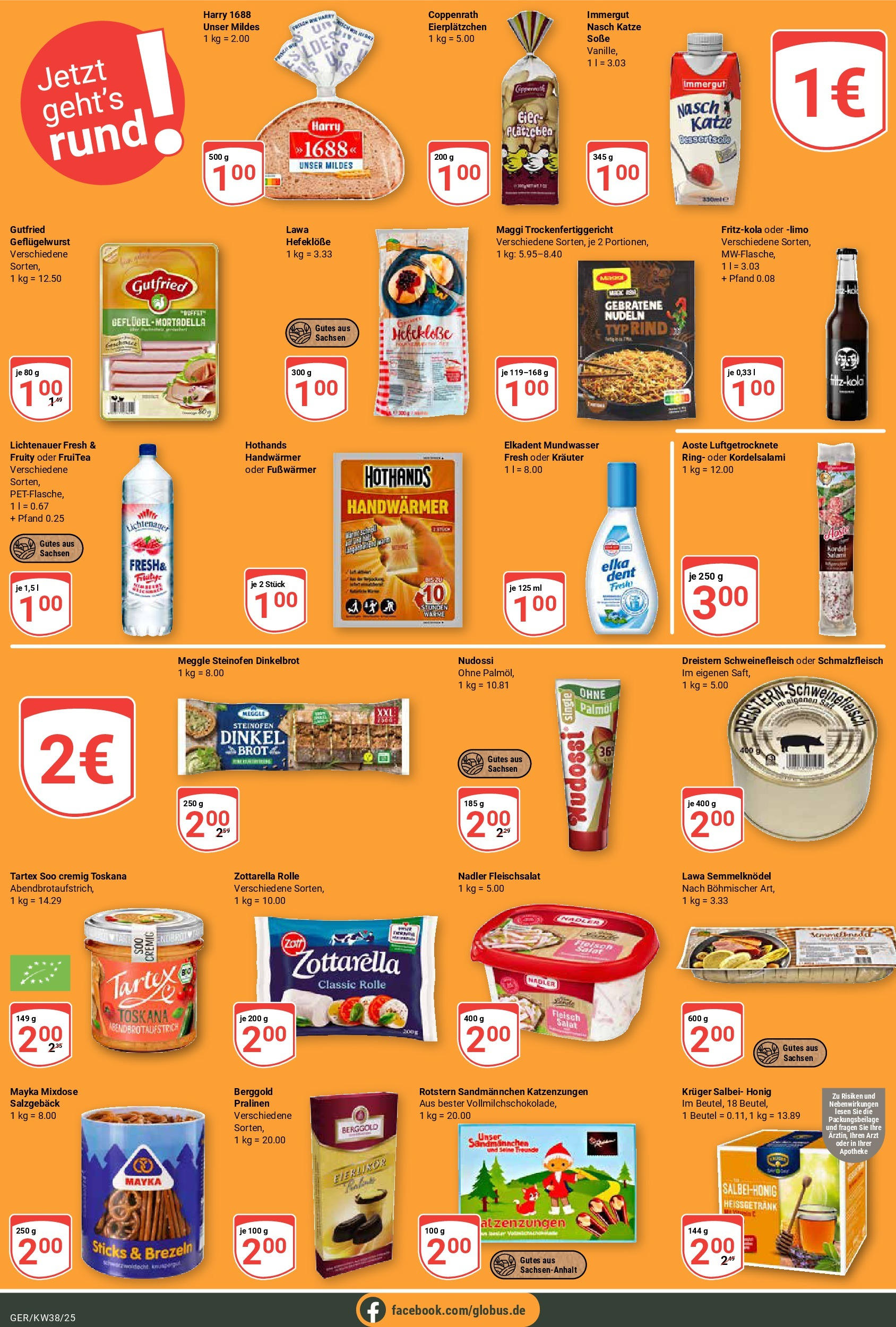Globus prospekt Gera (ab 14.09.2025) » Angebote ab Montag | Seite: 24 | Produkte: Soße, Brot, Fleisch, Salat Globus prospekt Gera (ab 14.09.2025) » Angebote online | Seite: 24 | Produkte: Soße, Brot, Fleisch, Salat