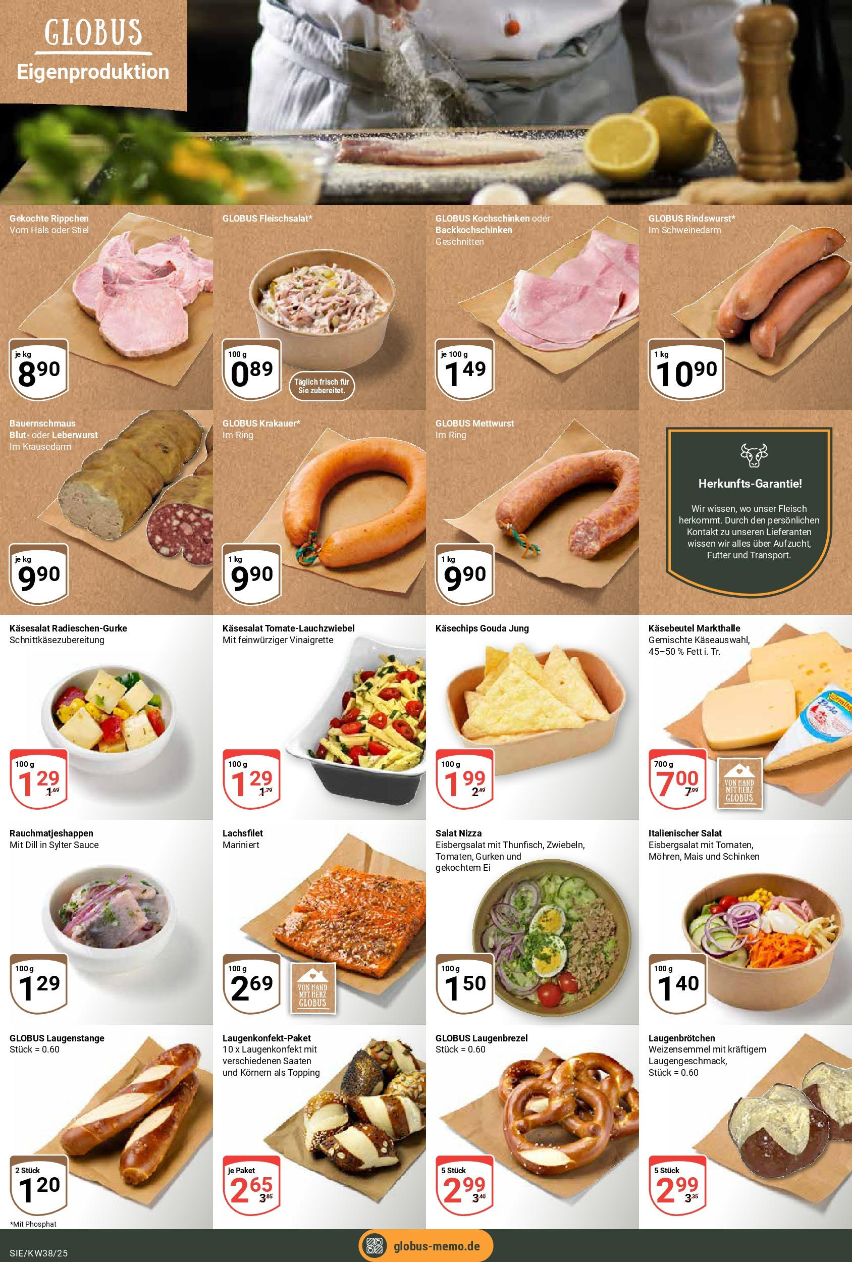Globus prospekt Siegen	 (ab 14.09.2025) » Angebote online | Seite: 8 | Produkte: Gouda, Eisbergsalat, Dill, Fleisch
