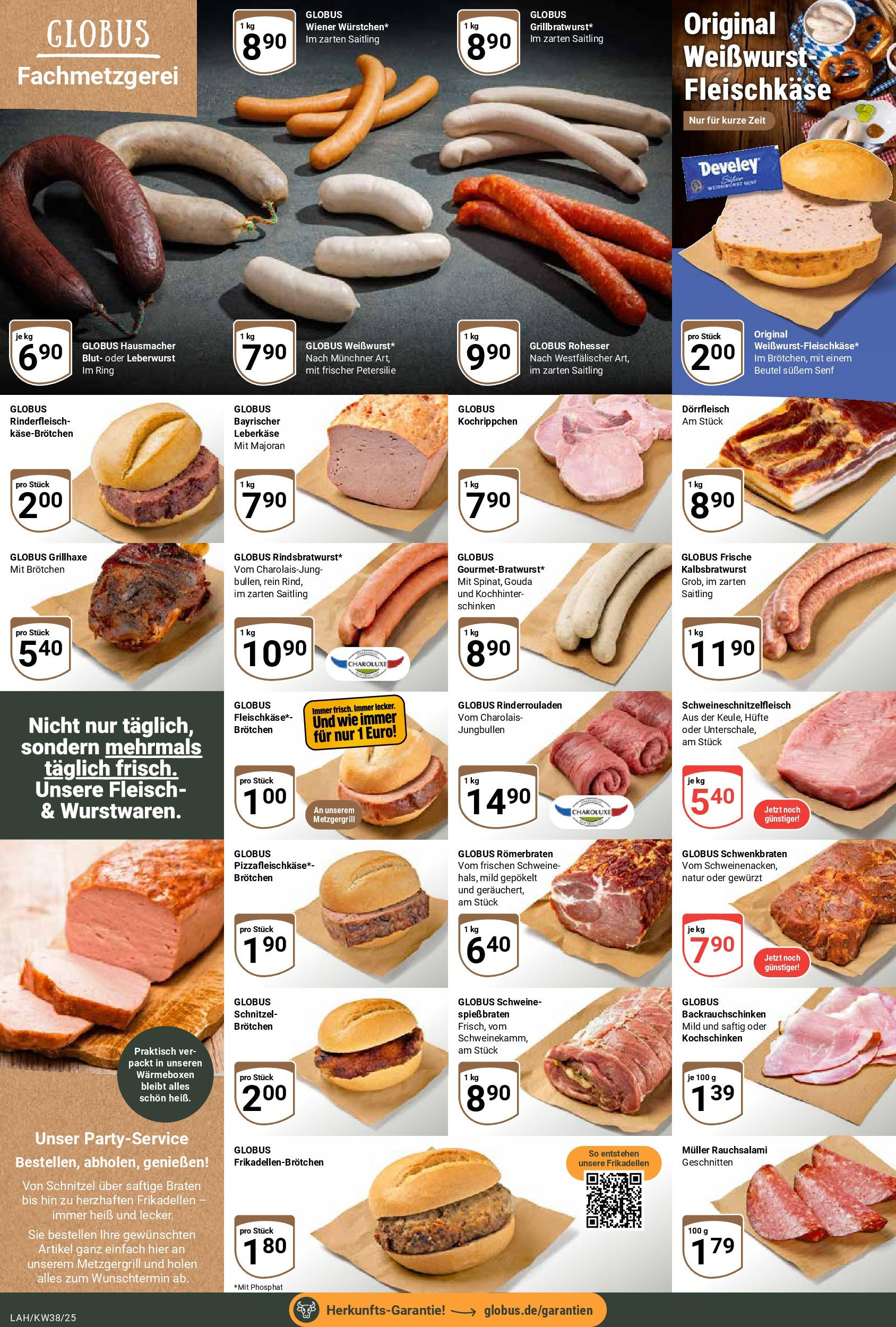 Globus prospekt Lahnstein (ab 14.09.2025) » Angebote ab Montag | Seite: 8 | Produkte: Rinderrouladen, Gouda, Weißwurst, Petersilie Globus prospekt Lahnstein (ab 14.09.2025) » Angebote online | Seite: 8 | Produkte: Rinderrouladen, Gouda, Weißwurst, Petersilie
