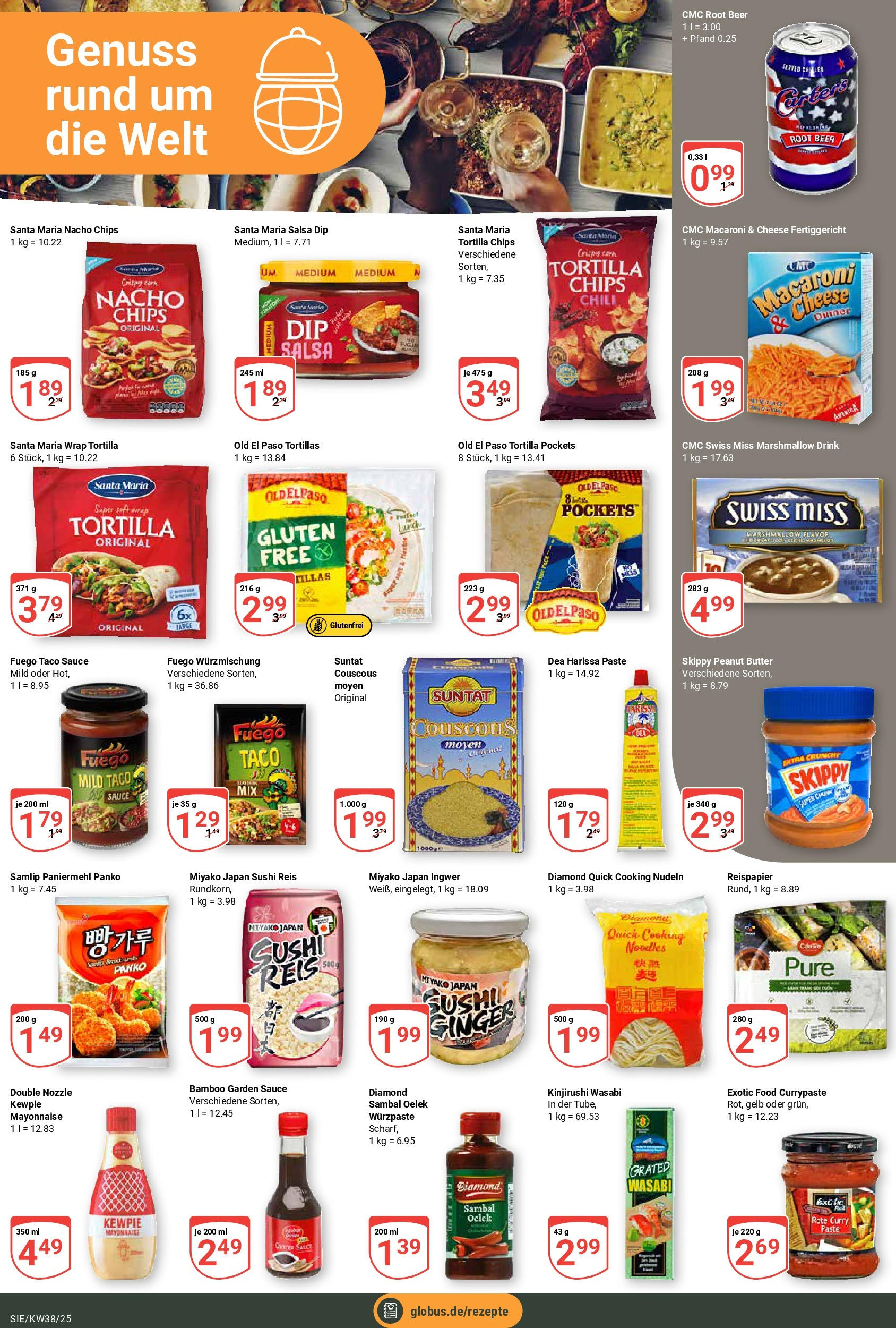 Globus prospekt Siegen	 (ab 14.09.2025) » Angebote online | Seite: 15 | Produkte: Mayonnaise, Reis, Nudeln, Chips