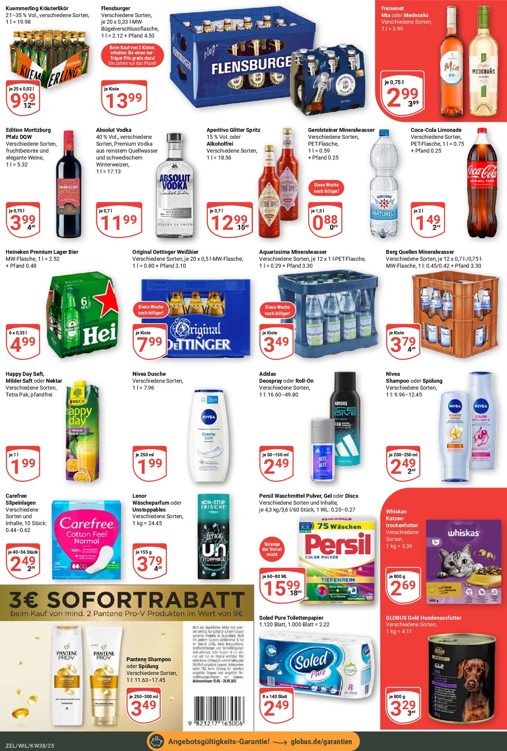 Globus prospekt Wittlich	 (ab 14.09.2025) » Angebote online | Seite: 3 | Produkte: Shampoo, Spülung, Mineralwasser, Kuemmerling