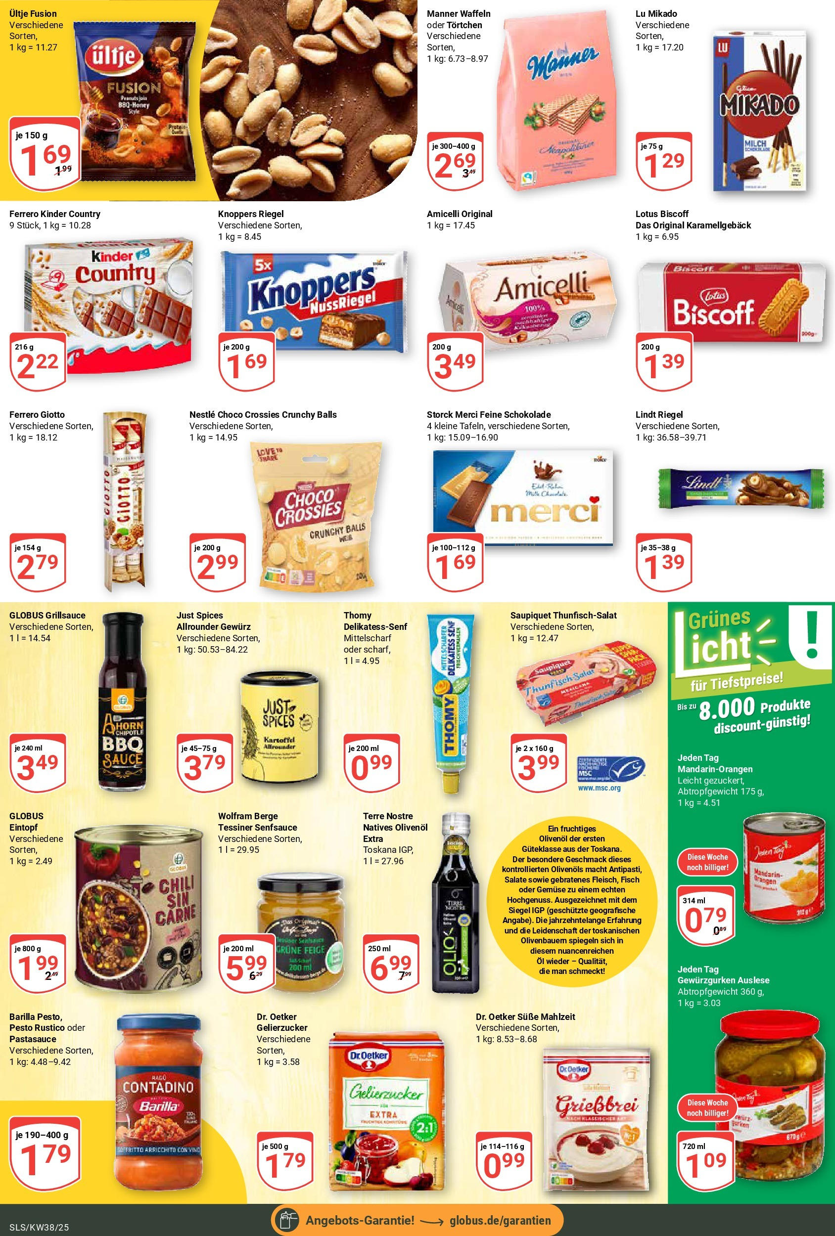 Globus prospekt Saarlouis (ab 14.09.2025) » Angebote ab Montag | Seite: 13 | Produkte: Merci, Barilla, Olivenol, Waffeln Globus prospekt Saarlouis (ab 14.09.2025) » Angebote online | Seite: 13 | Produkte: Merci, Barilla, Olivenol, Waffeln