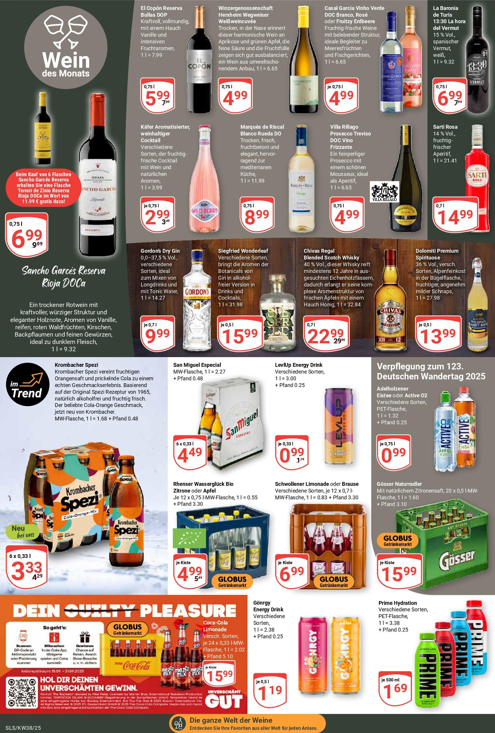 Globus prospekt Saarlouis (ab 14.09.2025) » Angebote ab Montag | Seite: 14 | Produkte: Coca cola, Äpfel, Limonade, Krombacher Globus prospekt Saarlouis (ab 14.09.2025) » Angebote online | Seite: 14 | Produkte: Coca cola, Äpfel, Limonade, Krombacher