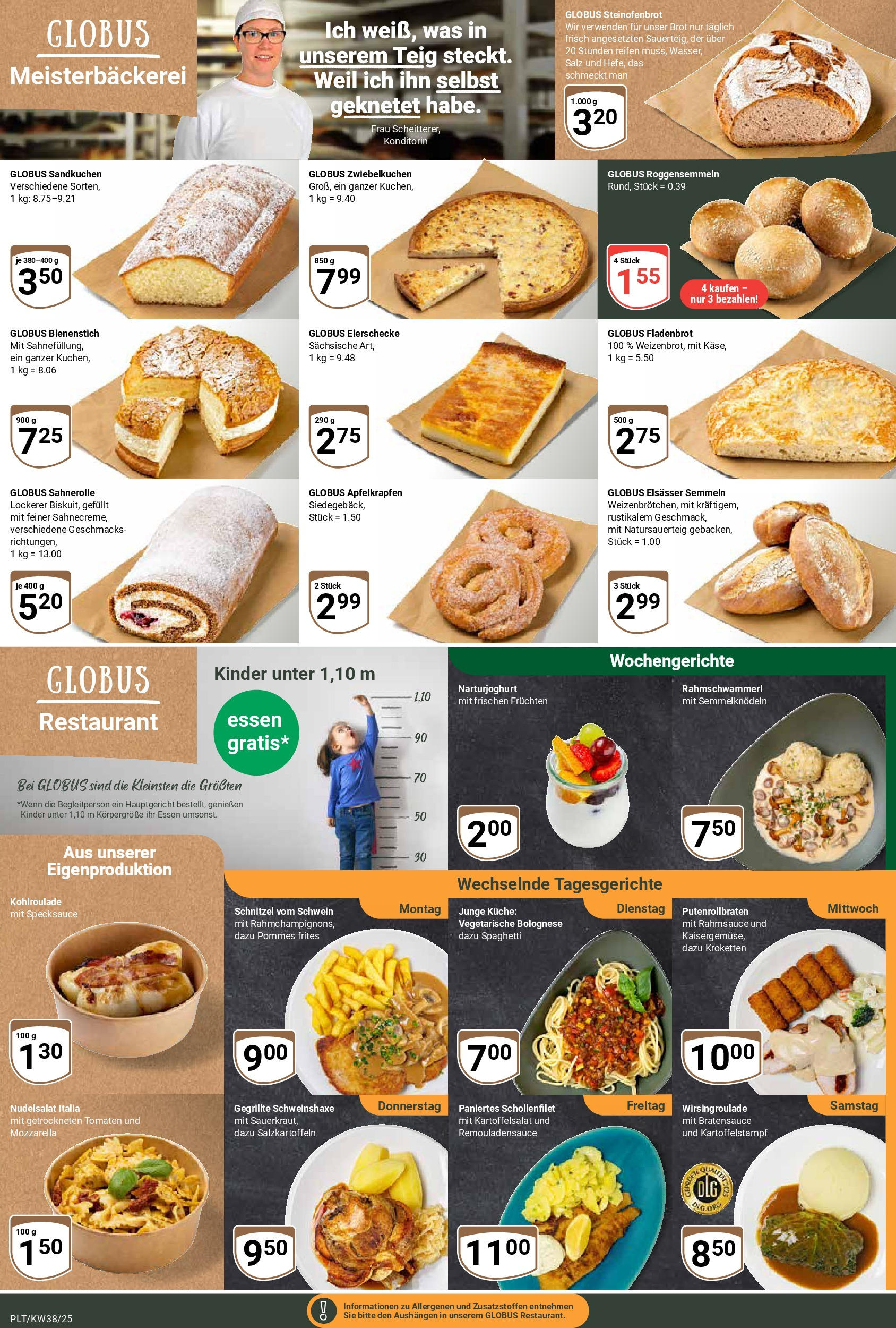 Globus prospekt Plattling	 (ab 14.09.2025) » Angebote online | Seite: 5 | Produkte: Pommes, Küche, Tomaten, Schnitzel