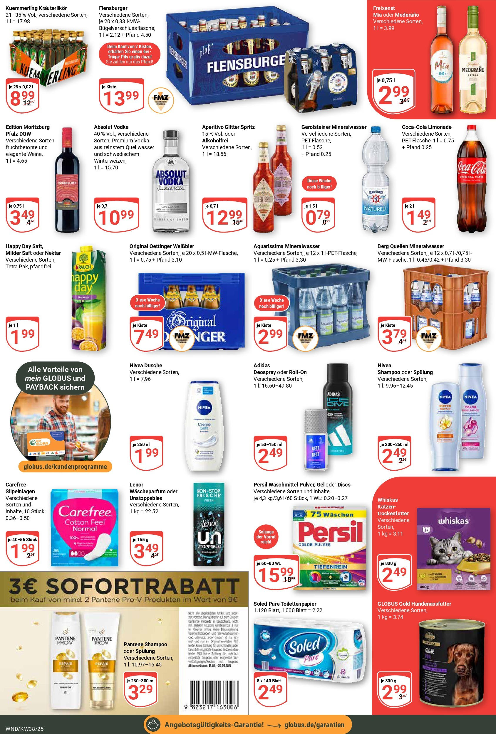 Globus prospekt St. Wendel (ab 14.09.2025) » Angebote ab Montag | Seite: 5 | Produkte: Weißbier, Pils, Saft, Whiskas Globus prospekt St. Wendel (ab 14.09.2025) » Angebote online | Seite: 5 | Produkte: Weißbier, Pils, Saft, Whiskas