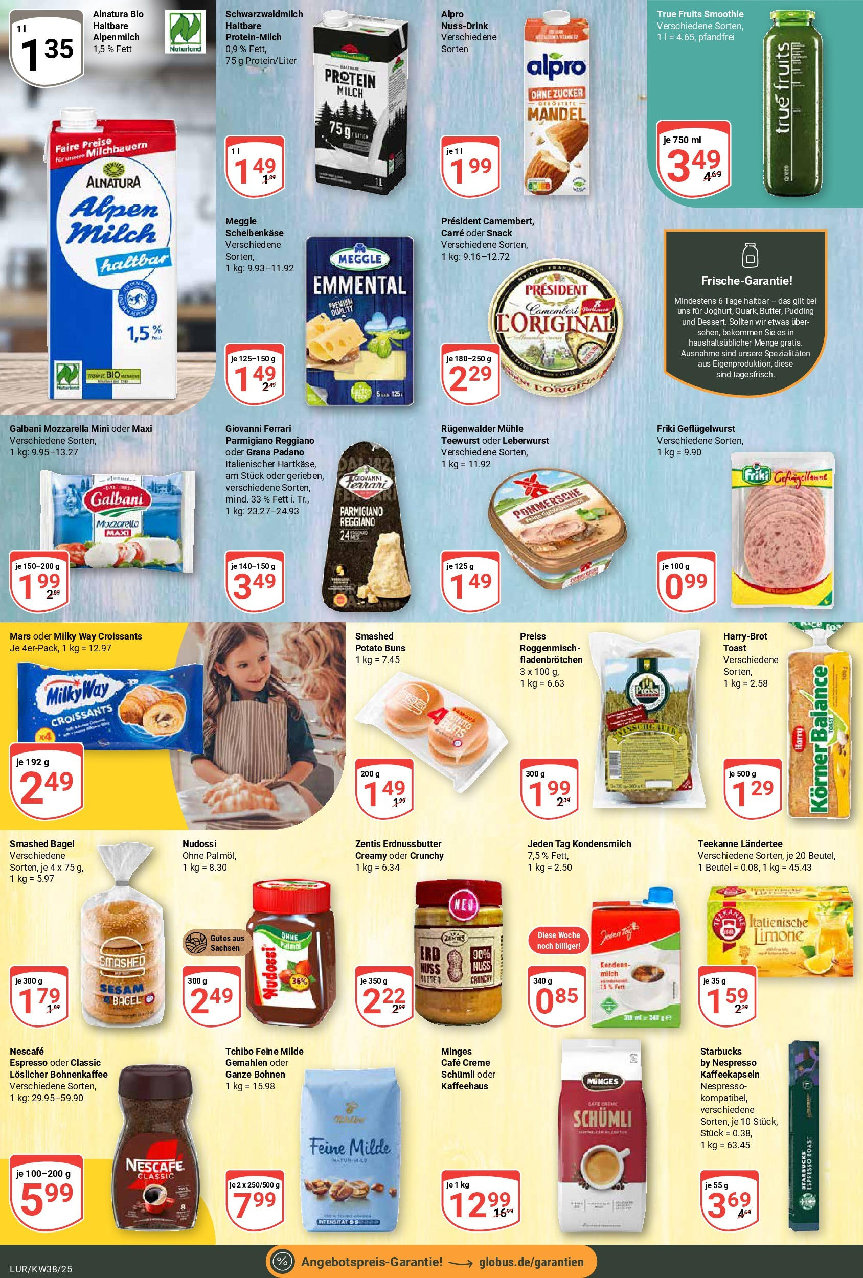 Globus prospekt Hamburg	 (ab 14.09.2025) » Angebote online | Seite: 15 | Produkte: Nescafe, Mozzarella, Alpro, Teekanne