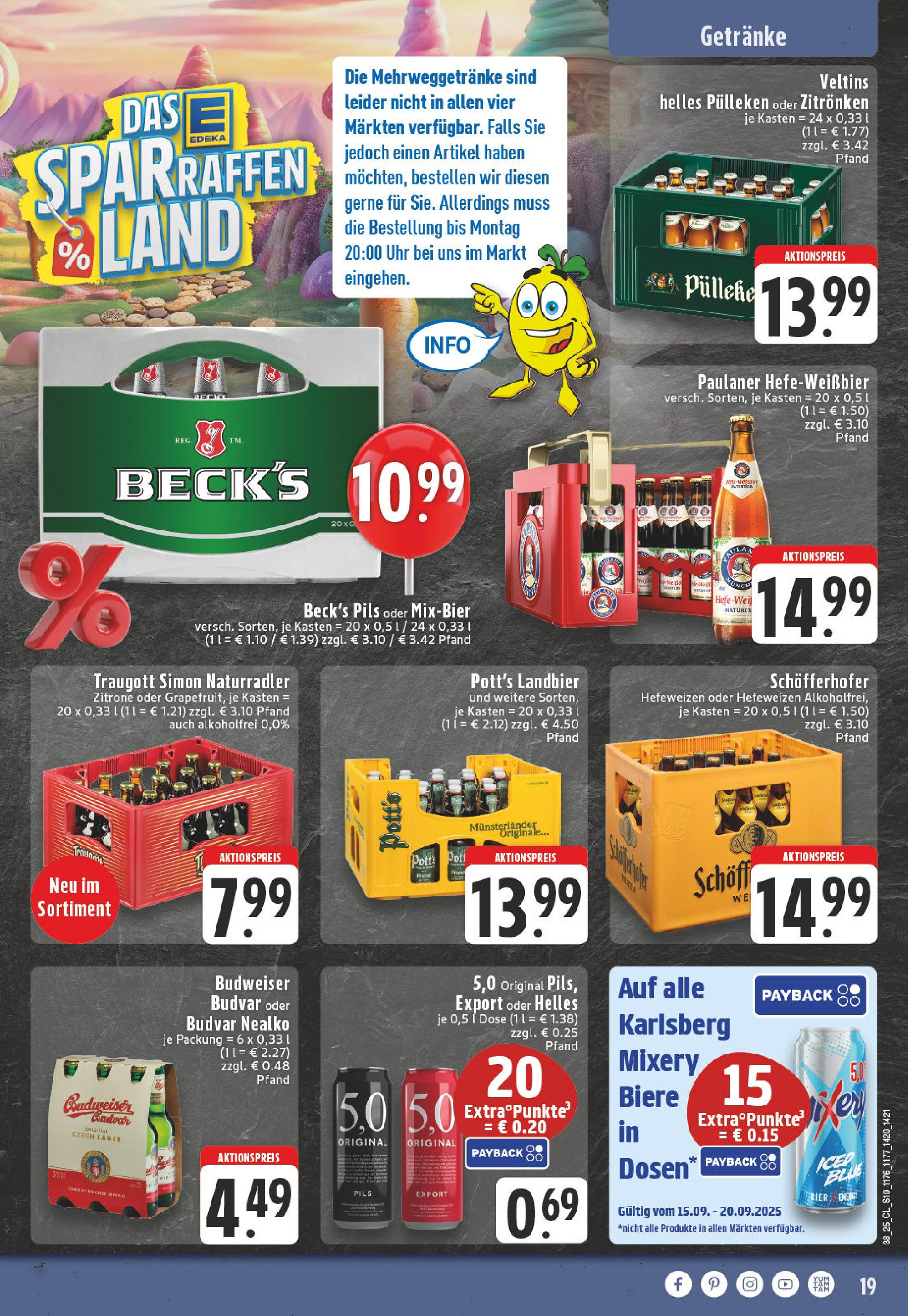 Edeka prospekt Welver (ab 14.09.2025) » Angebote Online | Seite: 21 | Produkte: Radler, Zitrone, Mixery, Uhr Edeka prospekt Welver (ab 14.09.2025) » Angebote Online | Seite: 21 | Produkte: Radler, Zitrone, Mixery, Uhr