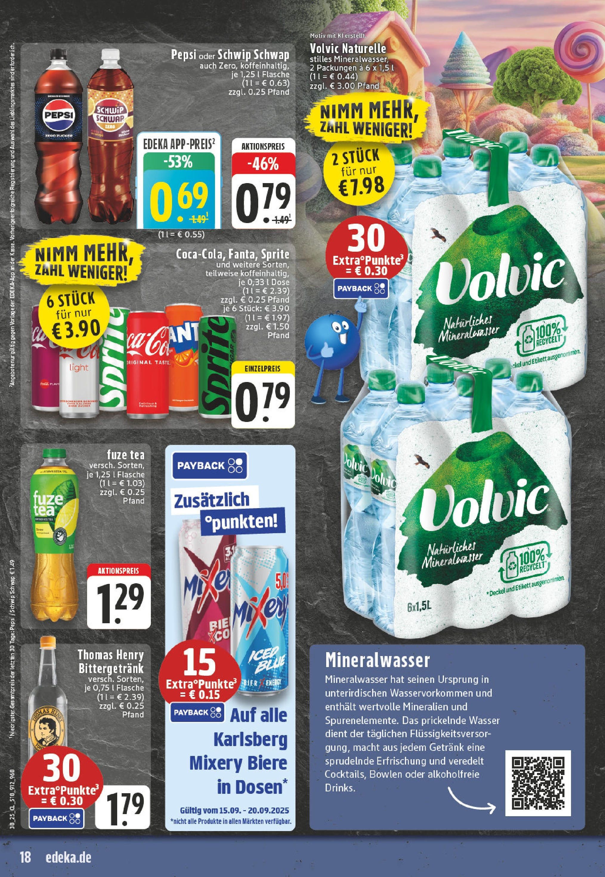 Edeka prospekt Beckum - Neubeckum (ab 14.09.2025) » Angebote Online | Seite: 20 | Produkte: Sprite, Mineralwasser, Pepsi, Mixery Edeka prospekt Beckum - Neubeckum (ab 14.09.2025) » Angebote Online | Seite: 20 | Produkte: Sprite, Mineralwasser, Pepsi, Mixery