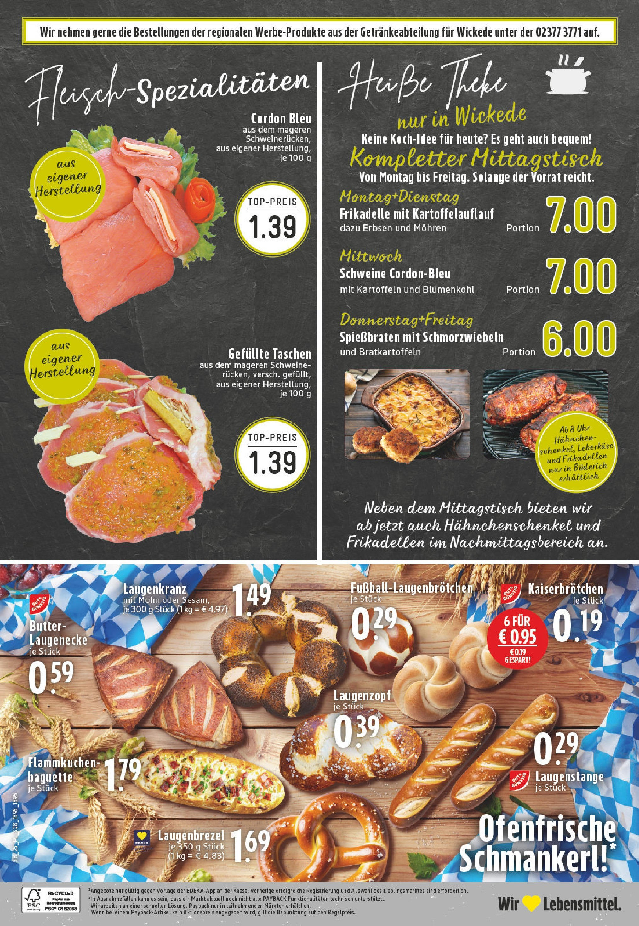 Edeka prospekt Wickede (ab 14.09.2025) » Angebote Online | Seite: 30 | Produkte: Hahnchen, Ofenfrische, Kartoffeln, Leberkase Edeka prospekt Wickede (ab 14.09.2025) » Angebote Online | Seite: 30 | Produkte: Hahnchen, Ofenfrische, Kartoffeln, Leberkase