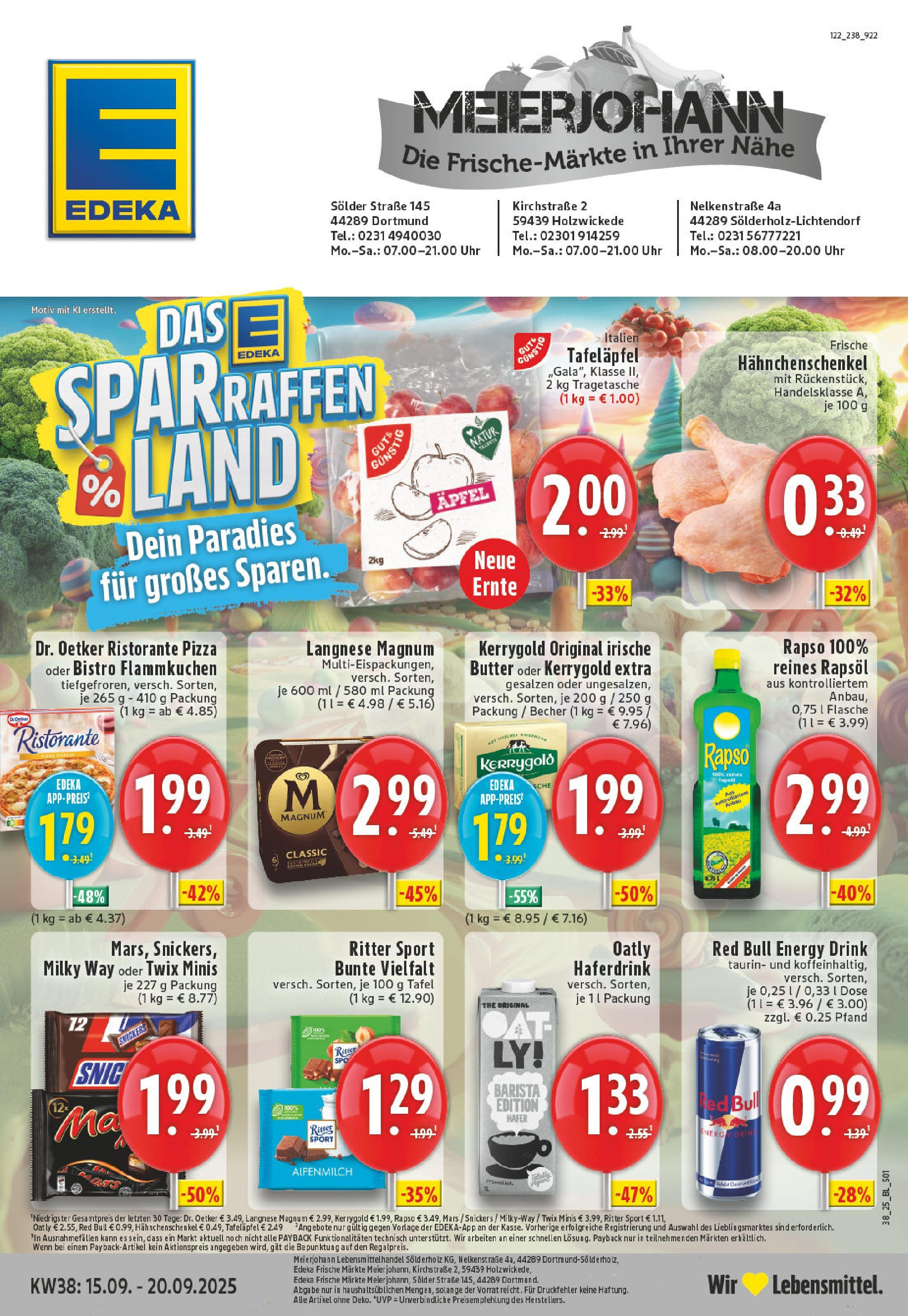 Edeka prospekt Dortmund-Sölde (ab 14.09.2025) » Angebote Online | Seite: 1 | Produkte: Ristorante, Butter, Mars, Pizza Edeka prospekt Dortmund-Sölde (ab 14.09.2025) » Angebote Online | Seite: 1 | Produkte: Ristorante, Butter, Mars, Pizza