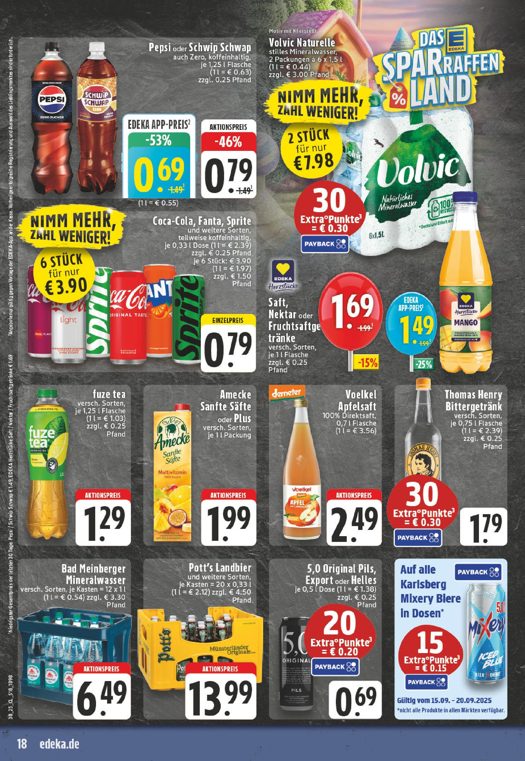 Edeka prospekt Dortmund	 (ab 14.09.2025) » Angebote Online | Seite: 20 | Produkte: Fuze tea, Energy, Apple, Volvic