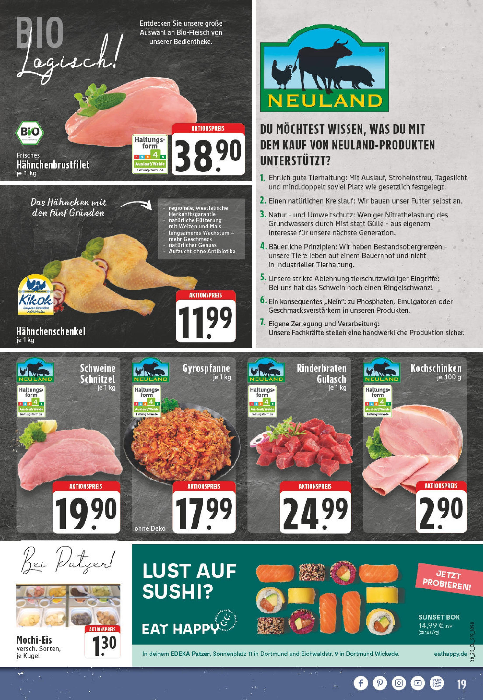 Edeka prospekt Dortmund	 (ab 14.09.2025) » Angebote Online | Seite: 21 | Produkte: Hahnchen, Box, Schnitzel, Gulasch